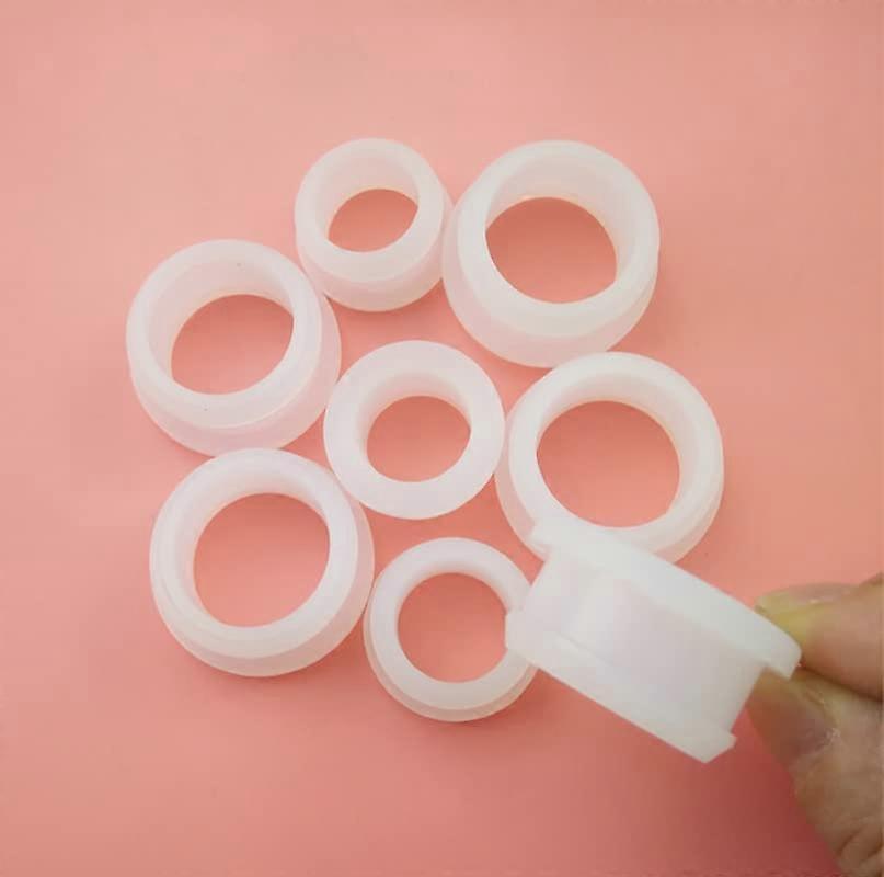 硅橡胶孔塞,10 个用于推入的透明硅橡胶电缆索环插头,4.5–30 mm,2–25 mm 孔(A12mm(孔 9mm))。