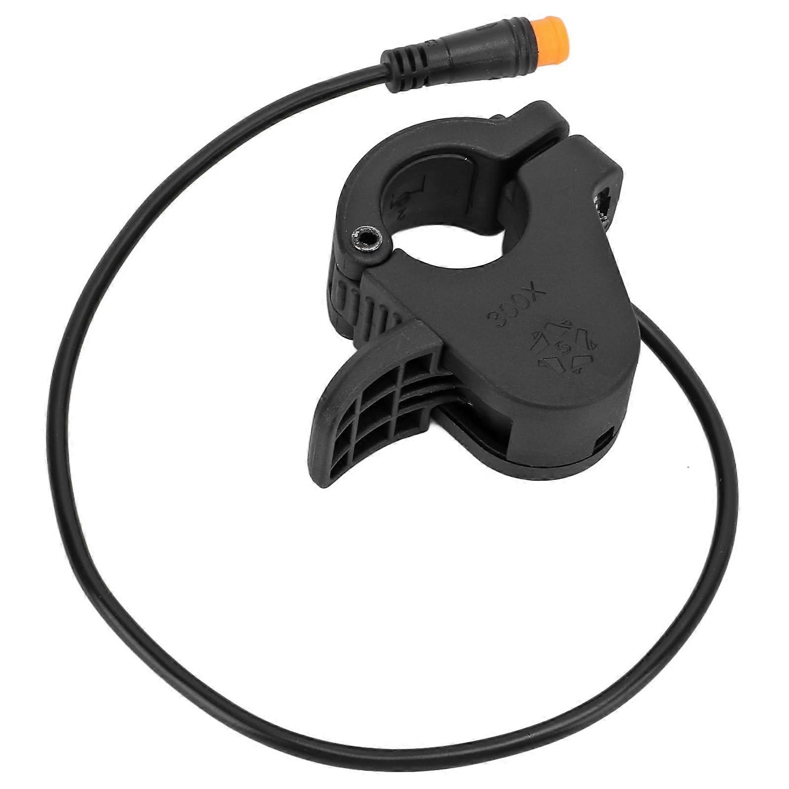 Ebike Thumb Throttle 300 Speed, Waterproof Connector, Right/Left Quick Disassembly, 5V 12 Inch Cable Electric Bicycle Accelerator
