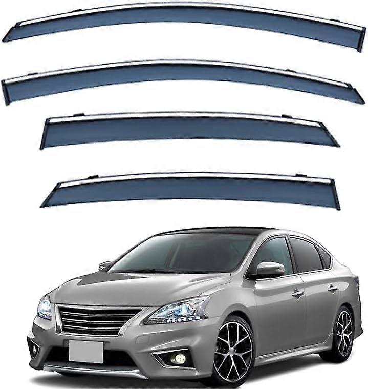 4 Stück Auto Windabweiser for Pulsar Trim B17 2013-2017, Regen Abweisend TüR Seitenscheiben Zubehör für Fahrzeuge