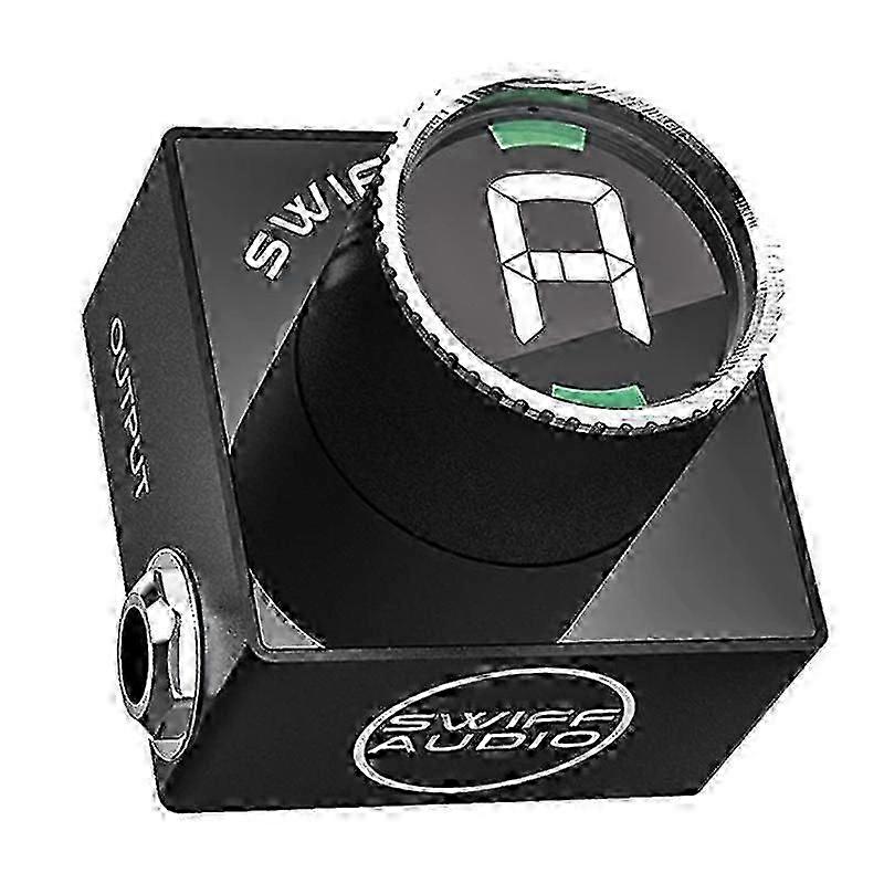 C10 Mini Audio Pedal Tuner for Chromatic Guitar Bass Tuning HD LED Display Adjustable A4 Range Val