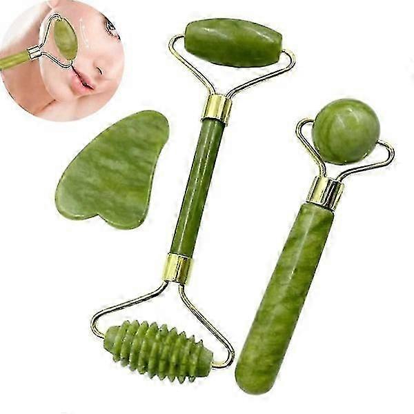 3-Piece Jade Roller Set