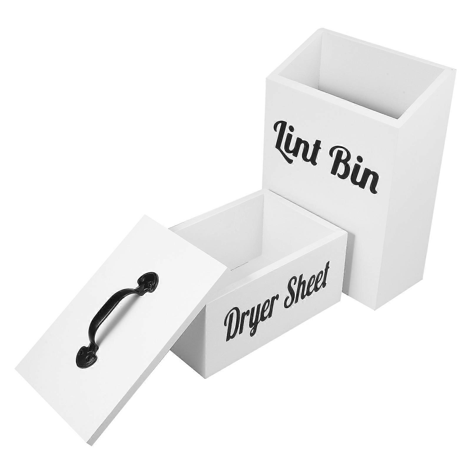 Laundry Magnetic Organizer 2Pcs Dryer Sheets Box For Home Simple Design Storage