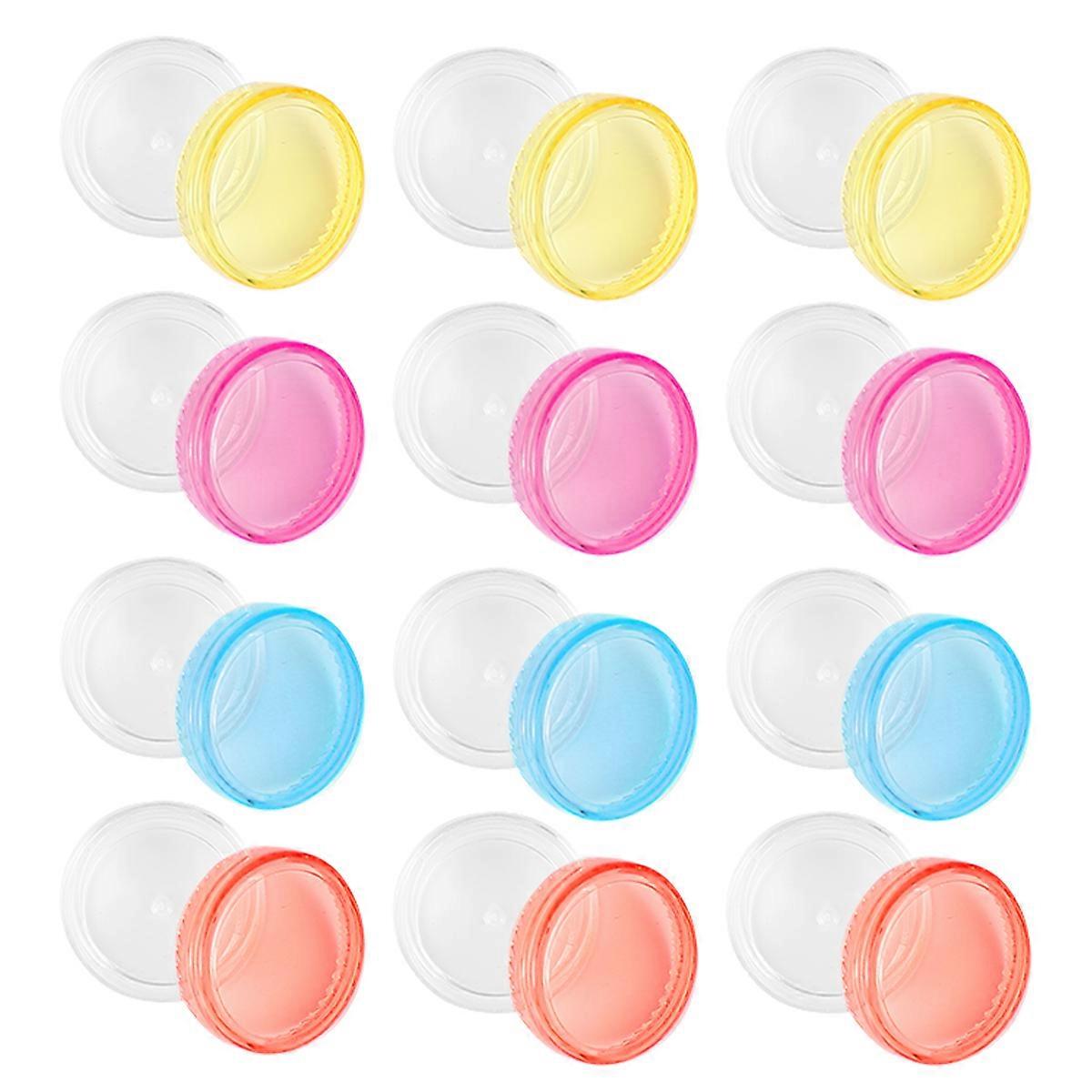 Assorted Color Empty Makeup Containers 100Pcs Cosmetic Storage Pots Lightweight Ideal For Women Travel Use