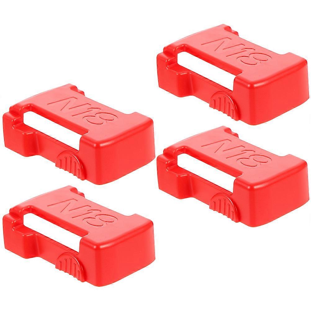 Battery Holders for Electric Tools Compatible with M18 Battery 4pcs Red ABS Lightweight Compact for