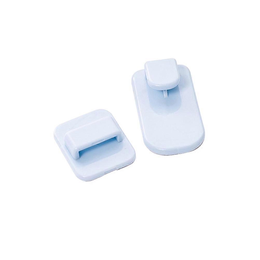 Sticky Hangers for Kitchen Bathroom Living Room Organization in Sky-Blue Color Designed for Household Users with Hanging Function 2 Pcs/Set