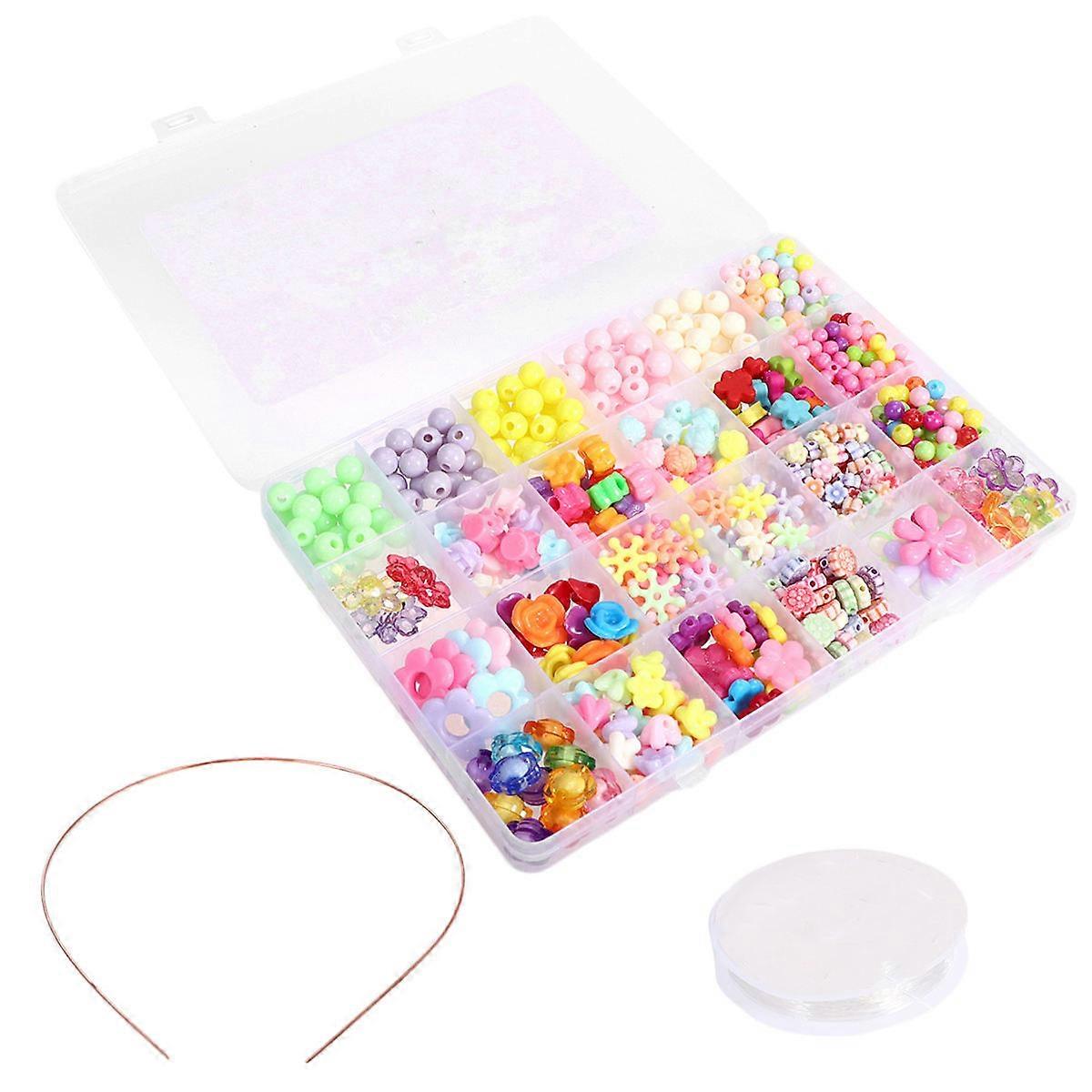 Diy Beaded Craft Kit For Educational Fun Enhancing Creativity Safe Odorless Beads For Handmade Projects
