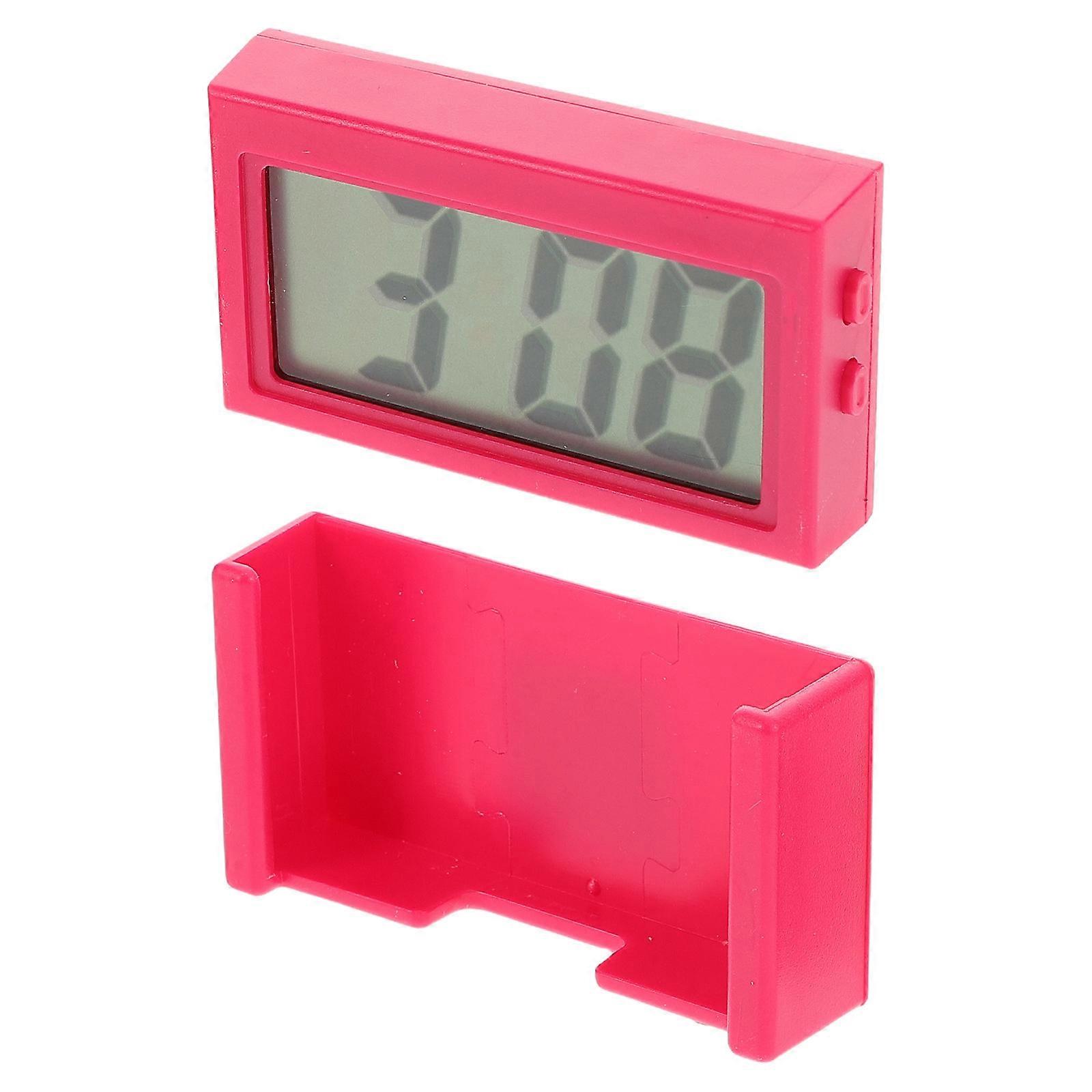 Small Car Clock For Dash Accurate Timekeeping Modern Design Plastic Material 6.10X3.30X1.40CM Portable And Stylish 1Pcs