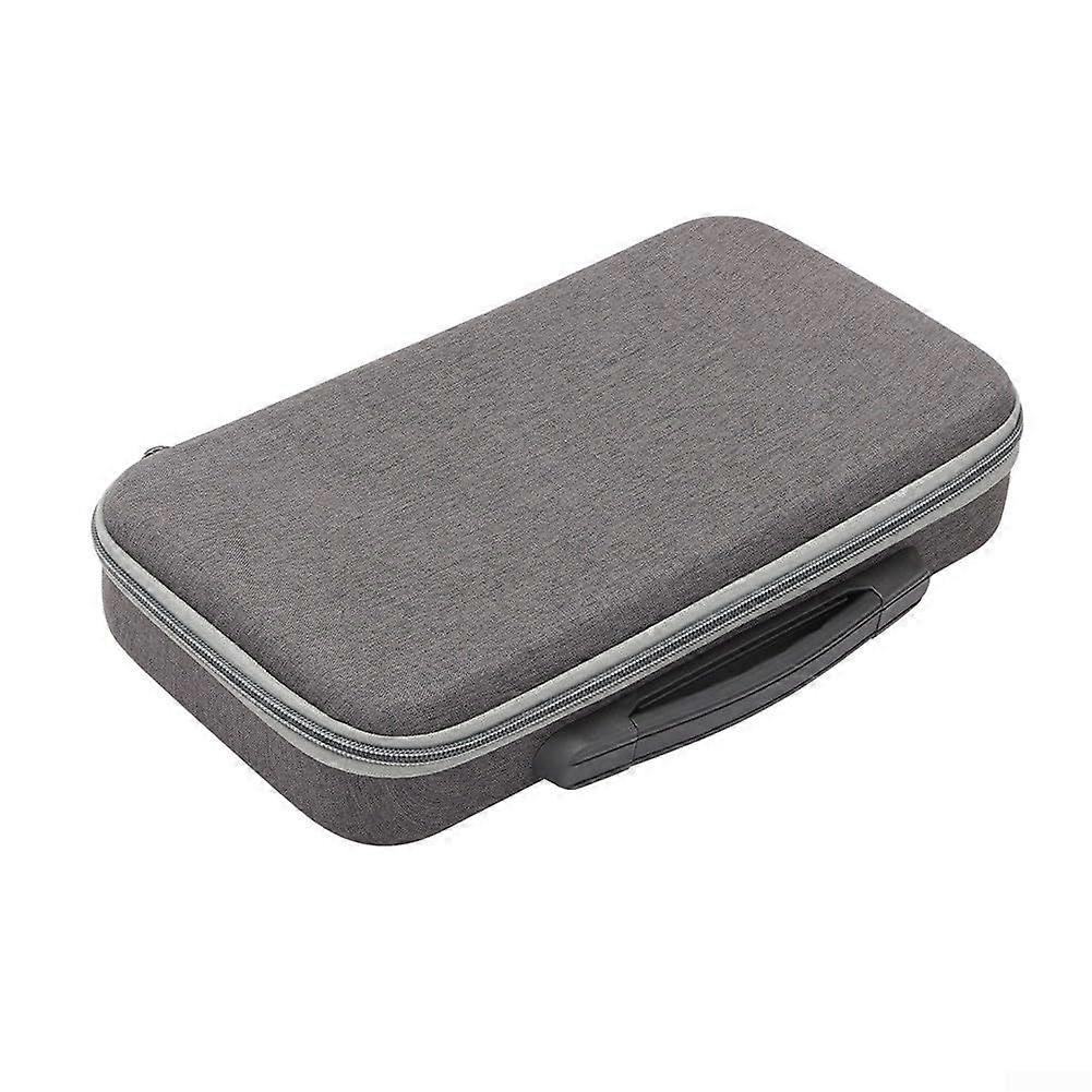 Hard shell camera storage bag for Insta360 X5 X4, portable travel case with compartments, EVA protection, gray, as pictured