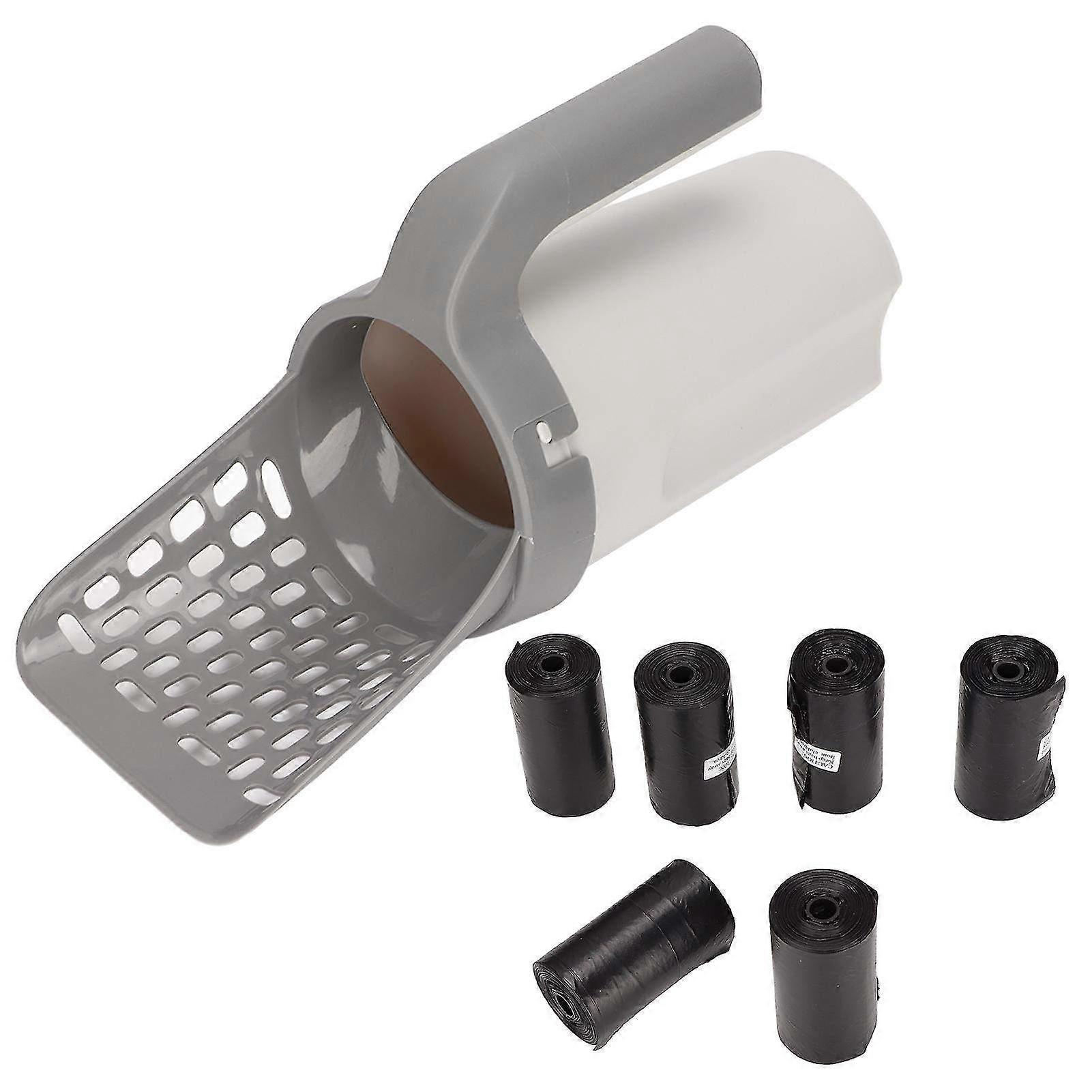 Multi-Purpose Detachable Cat Litter Scoop - Leak-Proof Integrated Tool for Cats & Pets with Easy Grip Handle