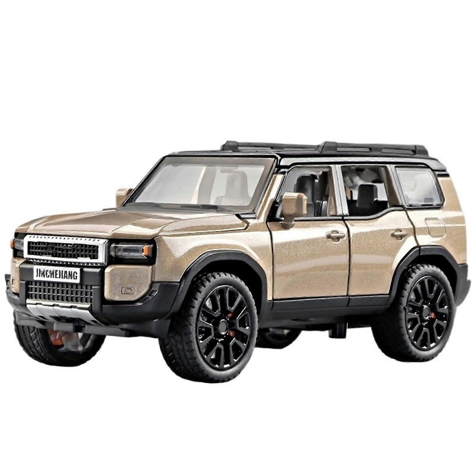 1/32 Scale Prado Alloy OffRoad Vehicle SUV Model Car Collection Ornament (White)