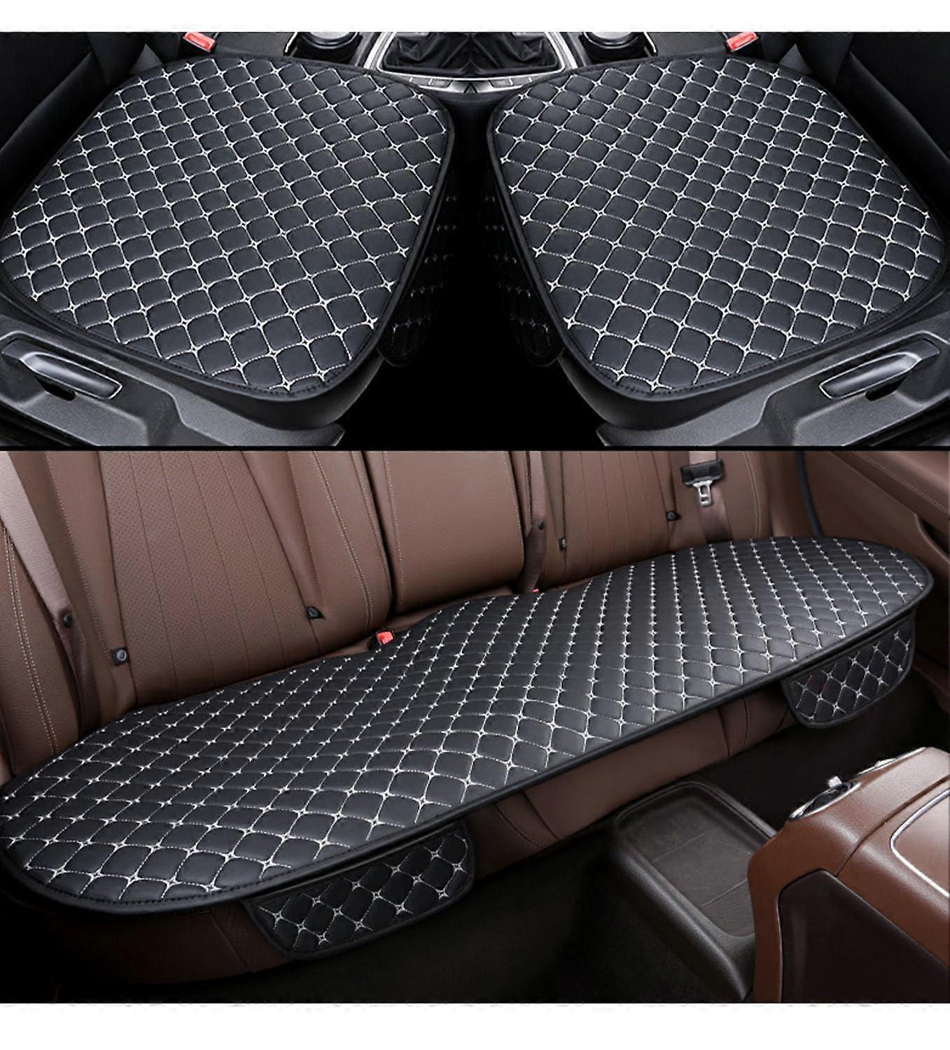 Three-Piece Car Seat Cushion Set for Tesla Model 3 Y S X, Comfortable No Backrest Seat Cover Accessories, Durable Material