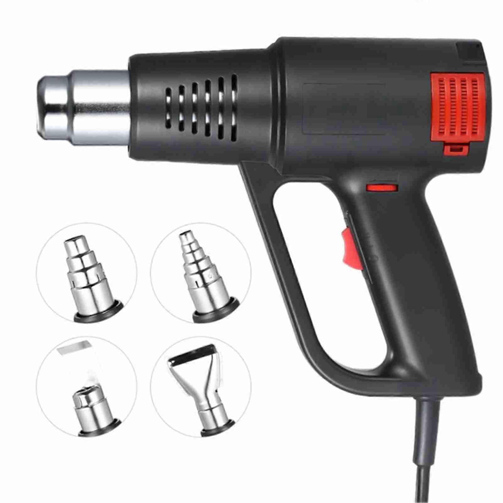 Handheld Hot Air Gun Adjustable Temperature 50℃-600℃ for Welding Shrink Wrapping PVC