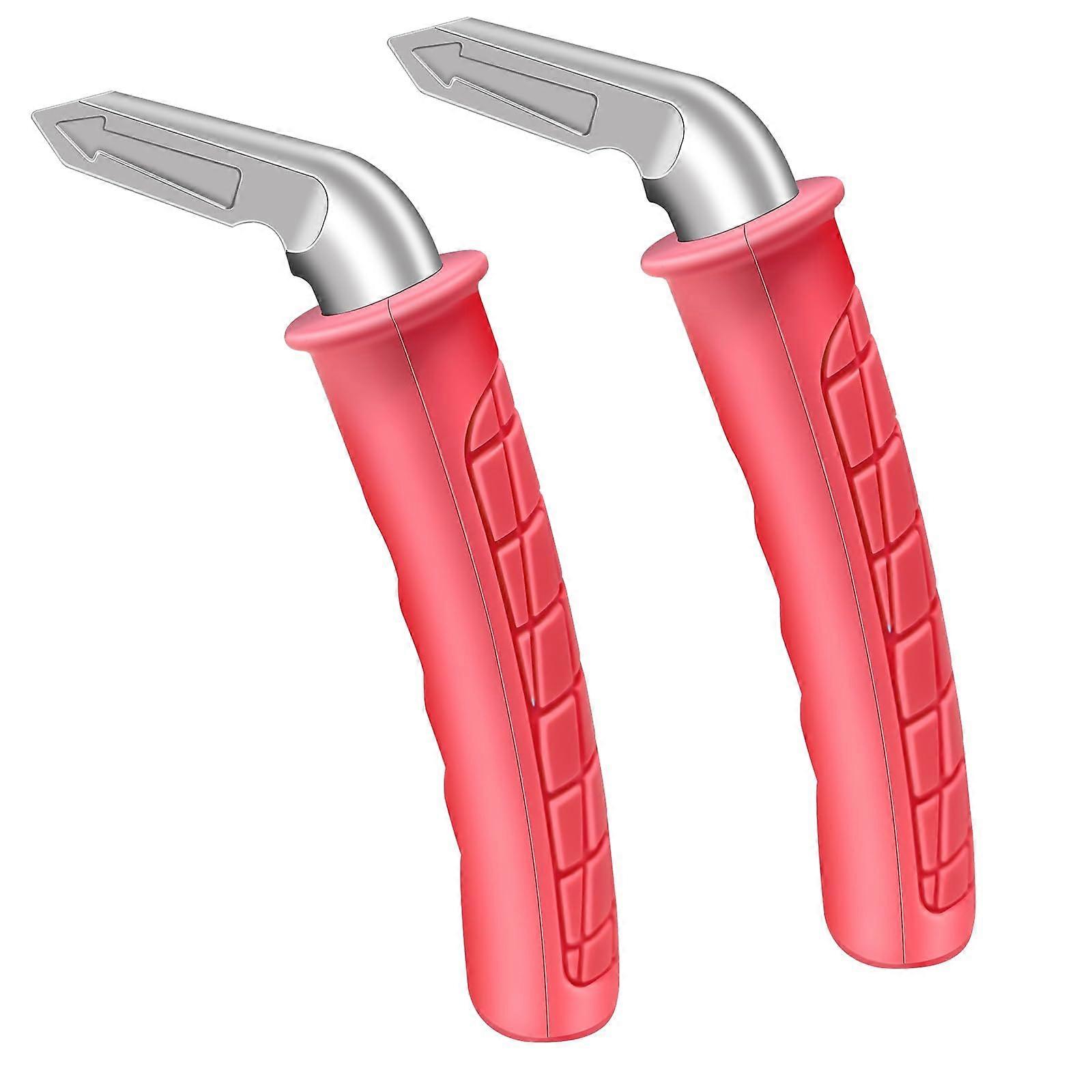 Car Door Assist Handle 2 Pack – Portable Vehicle Support Aid for Seniors and Disabled, Red, 450lbs Capacity