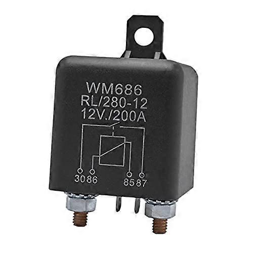 Battery Isolator Relay 12V WM686 4-Pin Normally Open Start Relay 200A Car ON/OFF Switch RL/280 High Current