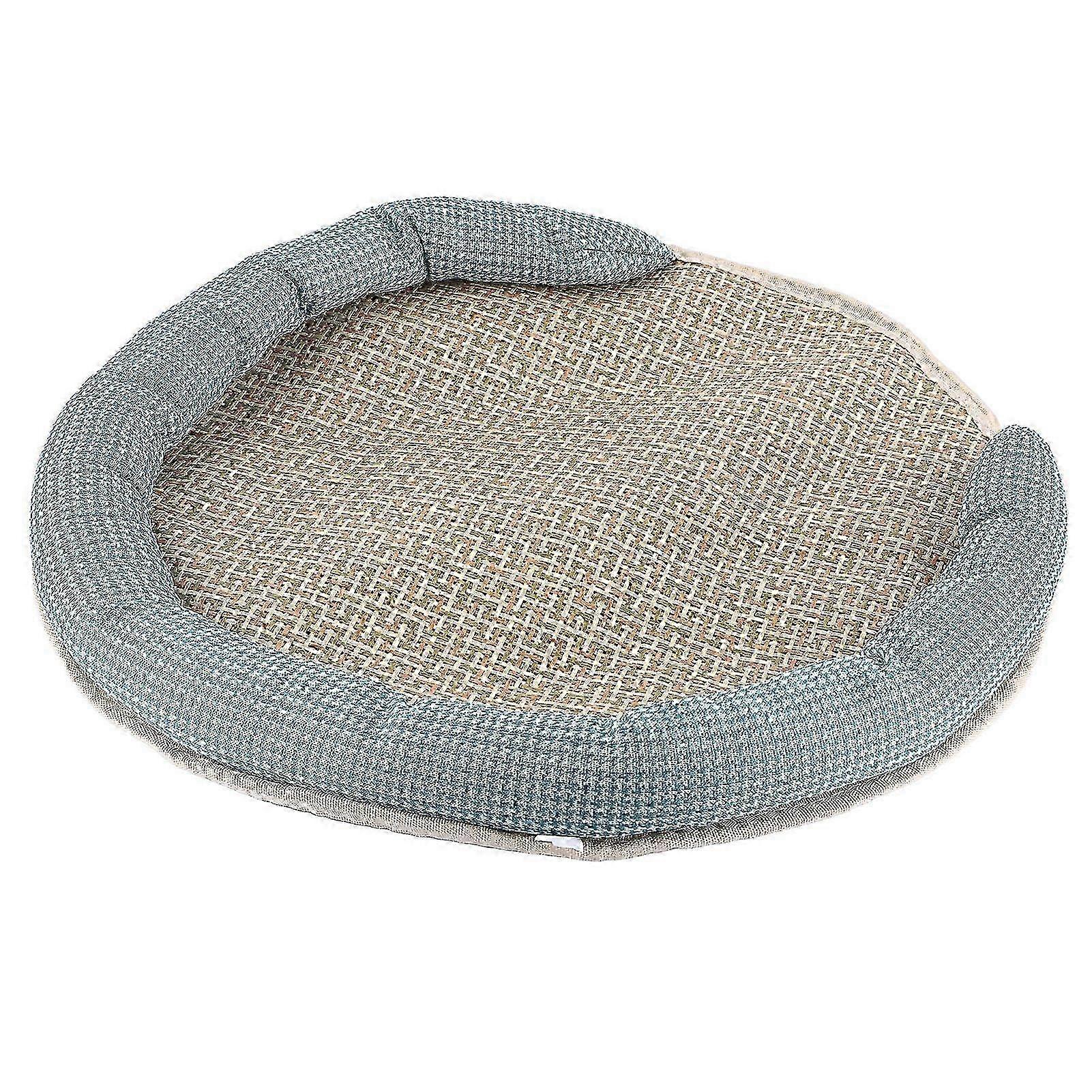 Tappetino rinfrescante in rattan 3D per cani e gatti - Tappetino estivo per cuccia per animali domestico impermeabile, antiscivolo e lavabile in verde