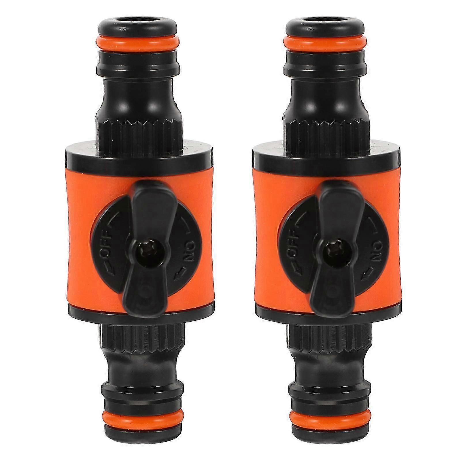 2 Pcs Universal Tools Hose Barb Fittings Pipe Valves Switch Connector Pipe Quick Connector Valve