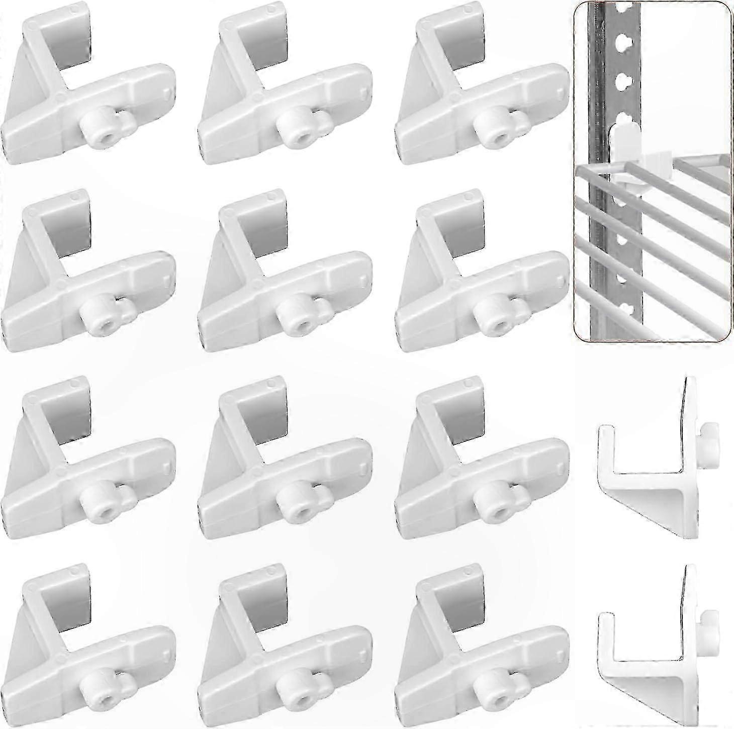 14 Pack Adjustable Shelf Clips for Freezer and Cooler Storage Solutions