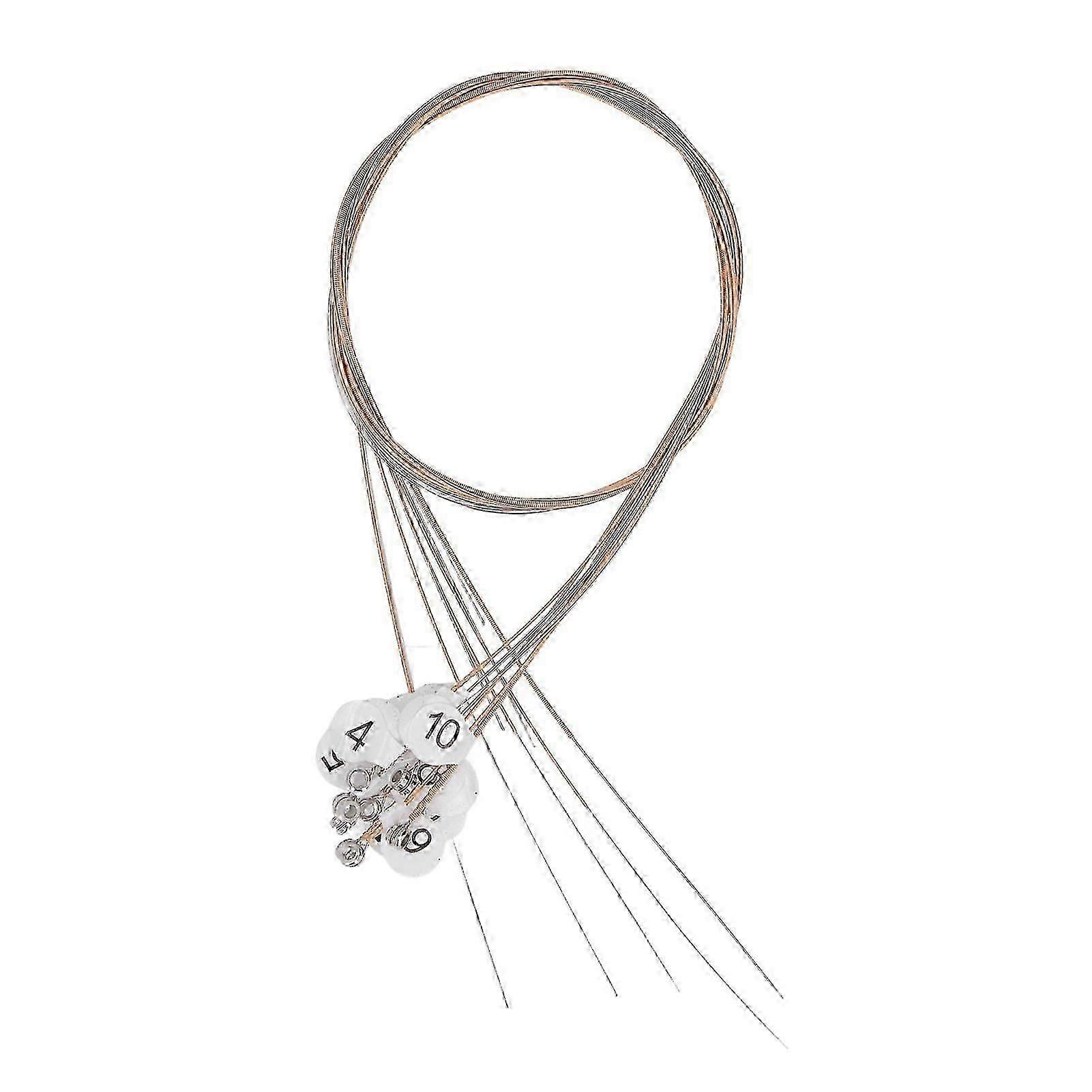 10PCS Steel String Set for Lyra Harp - Adjustable Tone, Durable Replacement Strings