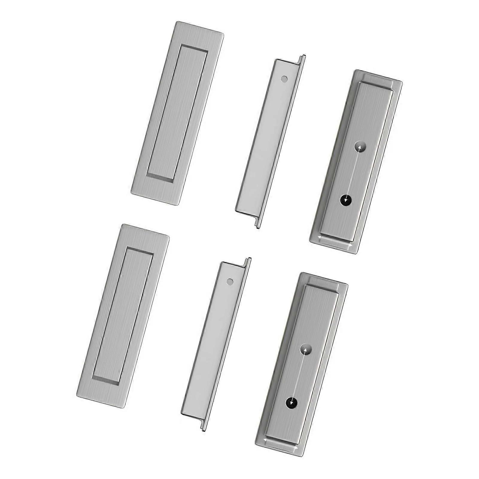 Wardrobes Pull Replacement Stainless Steel Cabinet pull Drawer Knobs Kitchen Cupboard Sliding Door Handle Easy to Use  Silver