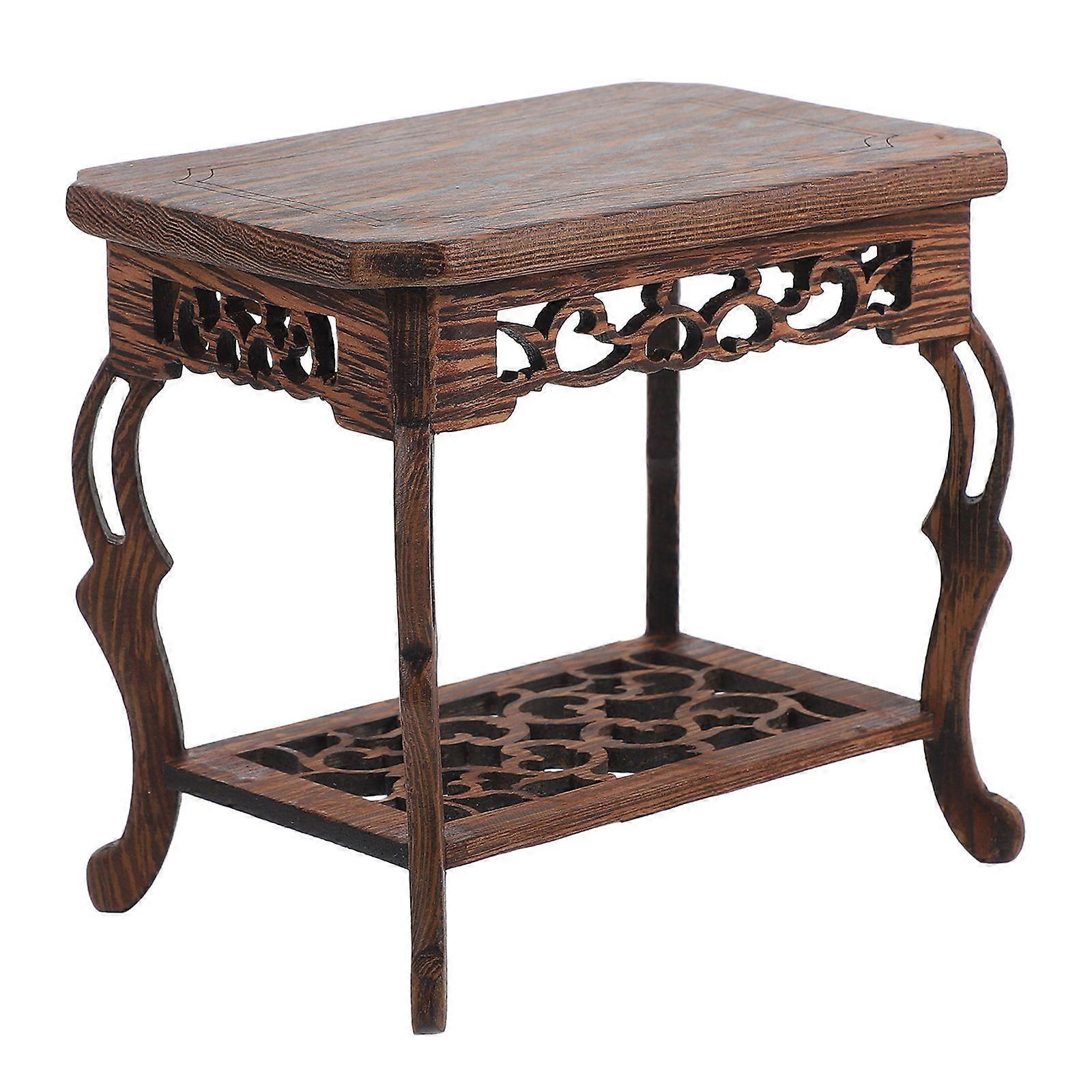 Elegant Jade Display Wooden Pedestal Stand for Home Decor