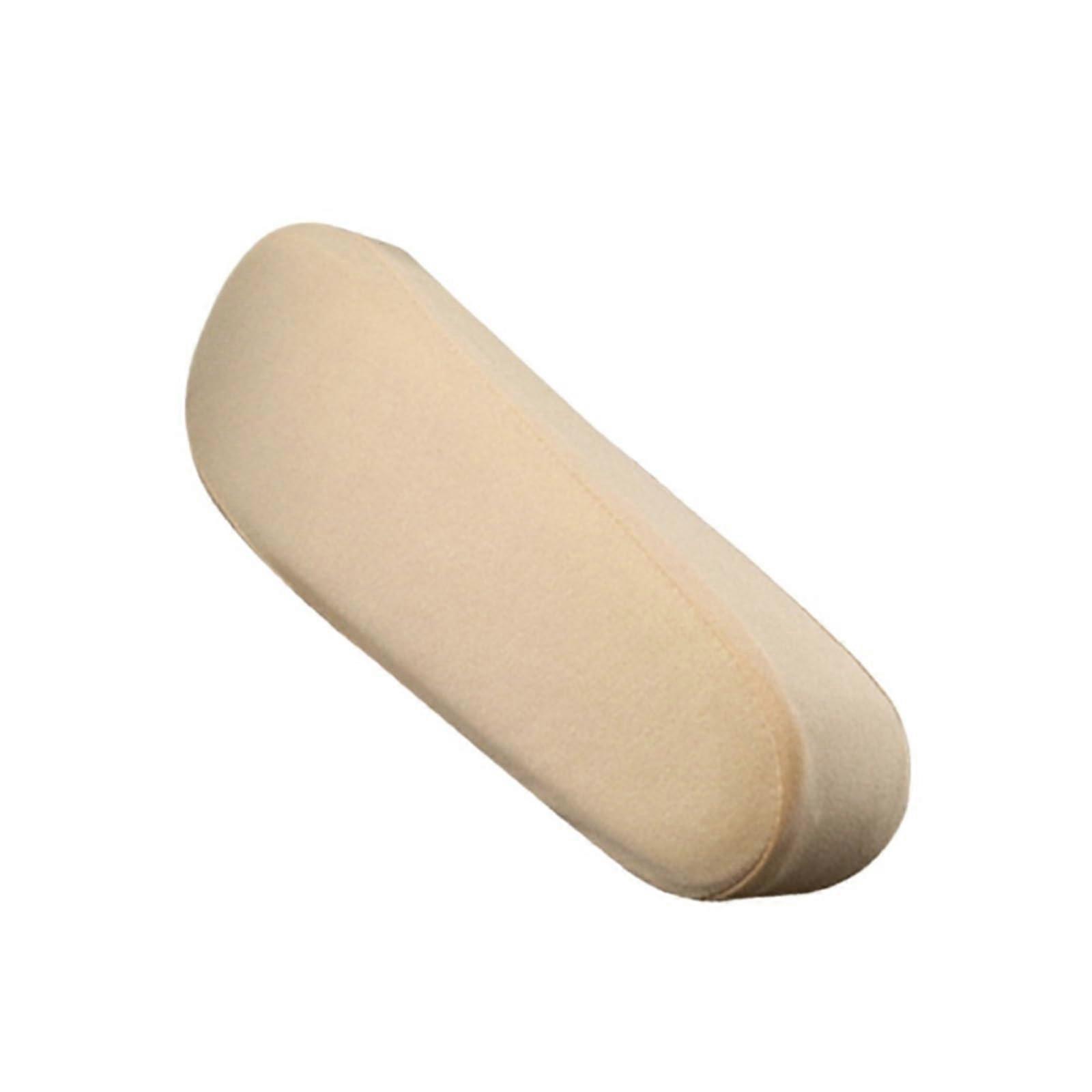 Car Armrest Cover Elastic Cloth Soft Universal Auto Interior Armrest Protector Beige 1pc