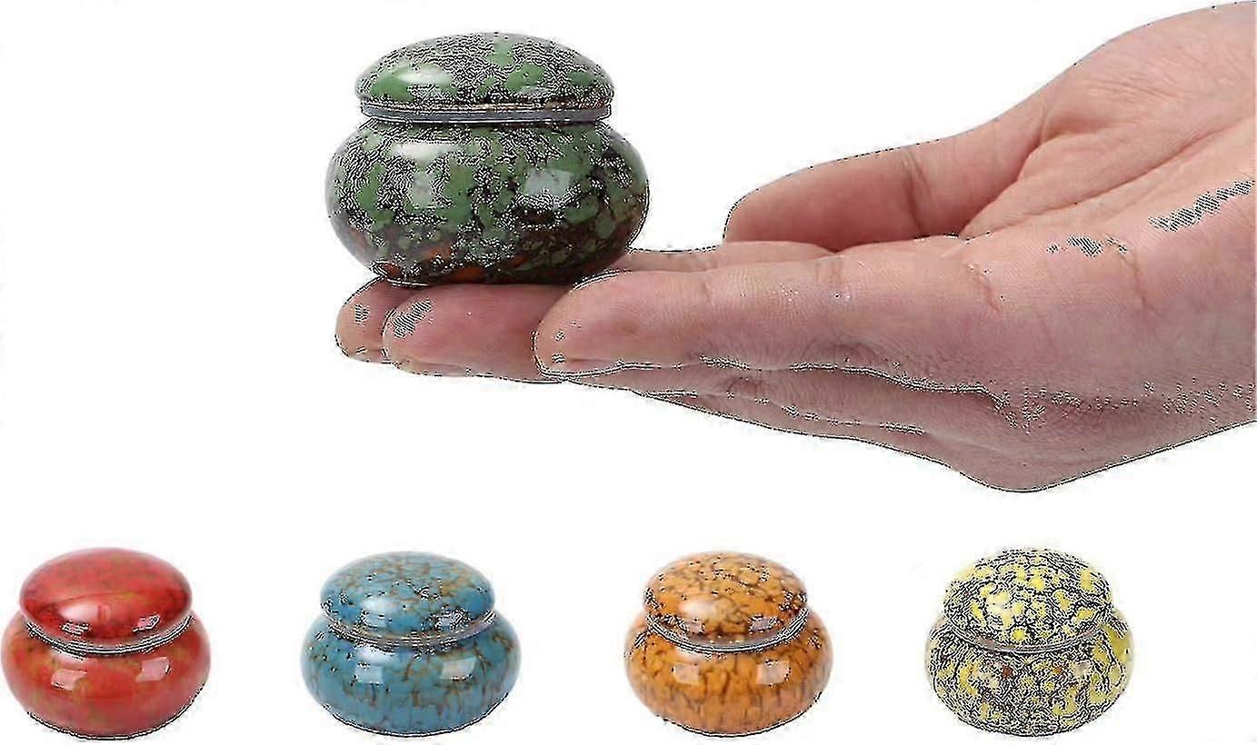 Small Ceramic Urn for Ashes - Handcrafted Mini Keepsake Urn Holds 1.2 Cubic Inches, Blue