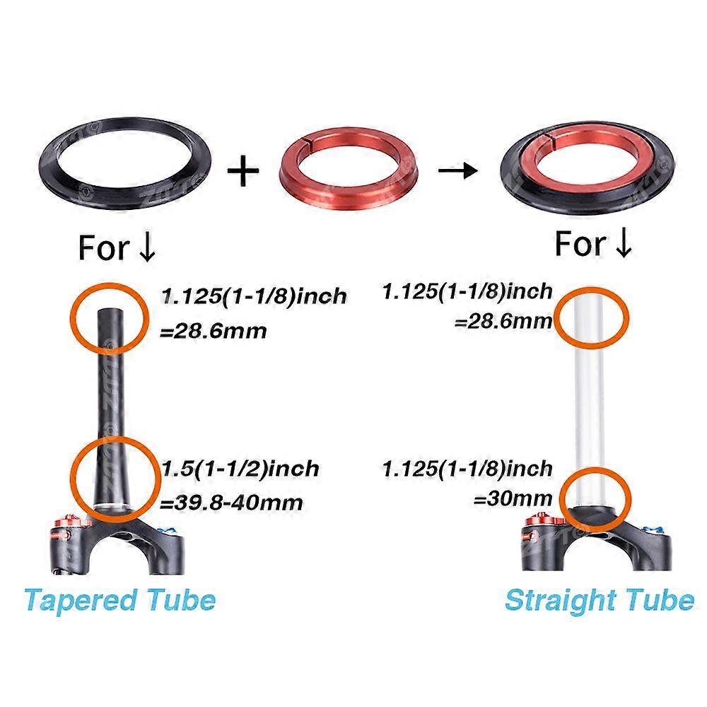 ZTTO ZS44/ZS56 εξωτερικές κωνικές κεφαλές σωλήνων κωνικών σωλήνων Κώνος σωλήνων ευθεία διπλή χρήση μπολ σετ Ρουλεμάν ακουστικών ποδηλάτων Αξεσουάρ ποδηλάτων Ρουλεμάν ποδηλάτων