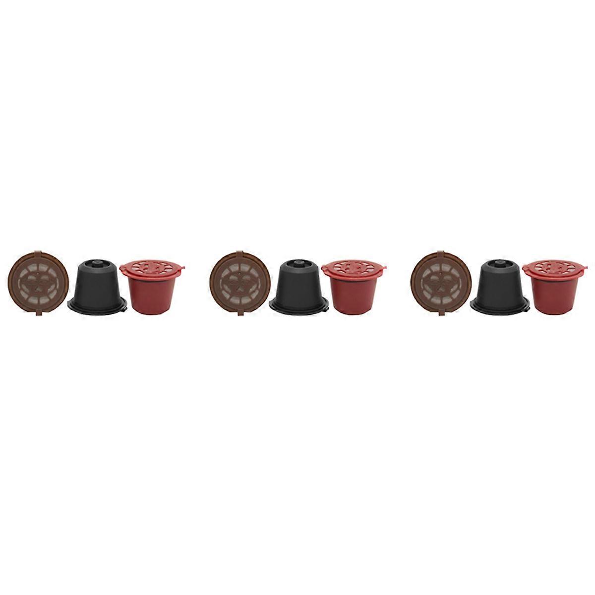 9 Pcs Refillable Reusable Espresso Capsule for Coffee Machine Reusable Capsule Refill Empty Capsule