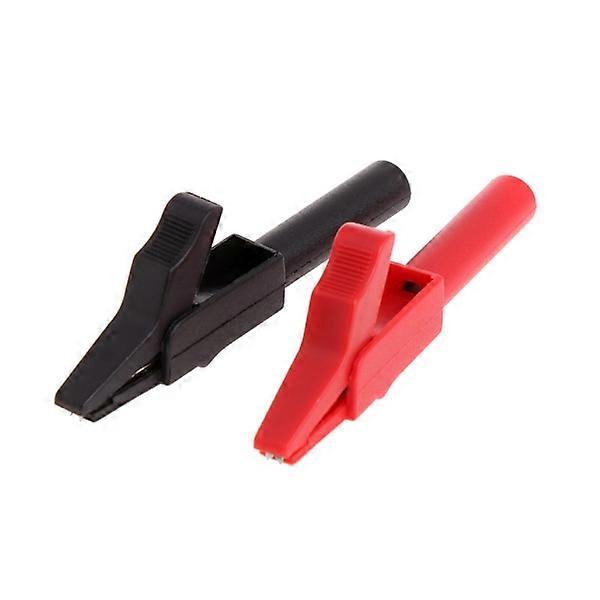 Insulating Fully Protective Alligator Clips 4mm 300V/15A Test Lead Crocodile Clip for Multimeters and Clamp Meters Test