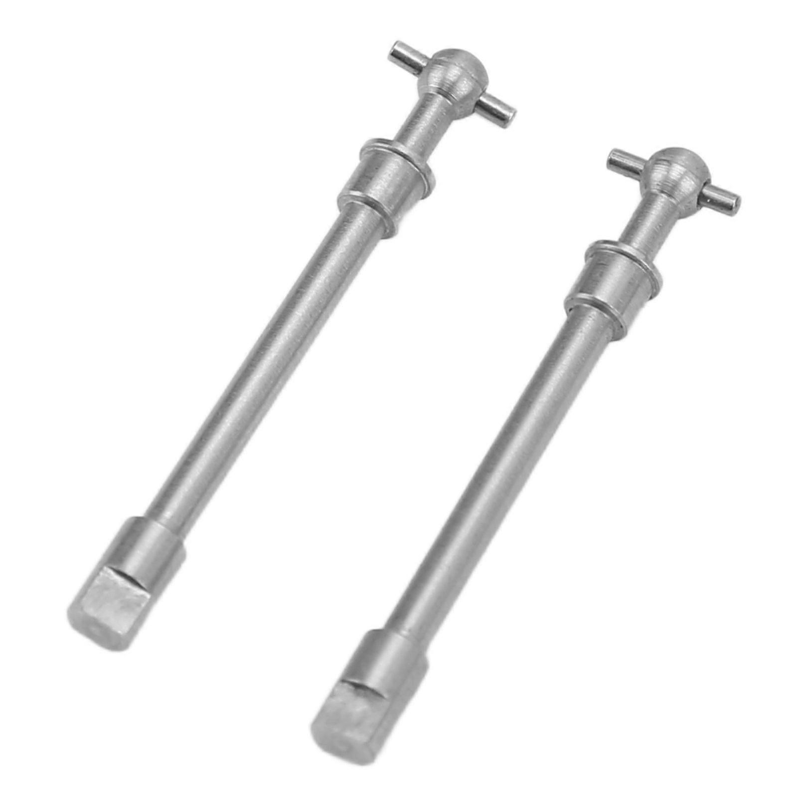2pcs Hardened Steel Front Axle Drive Shaft for Axial SCX24 1/24 RC Crawler Car Upgrade Parts