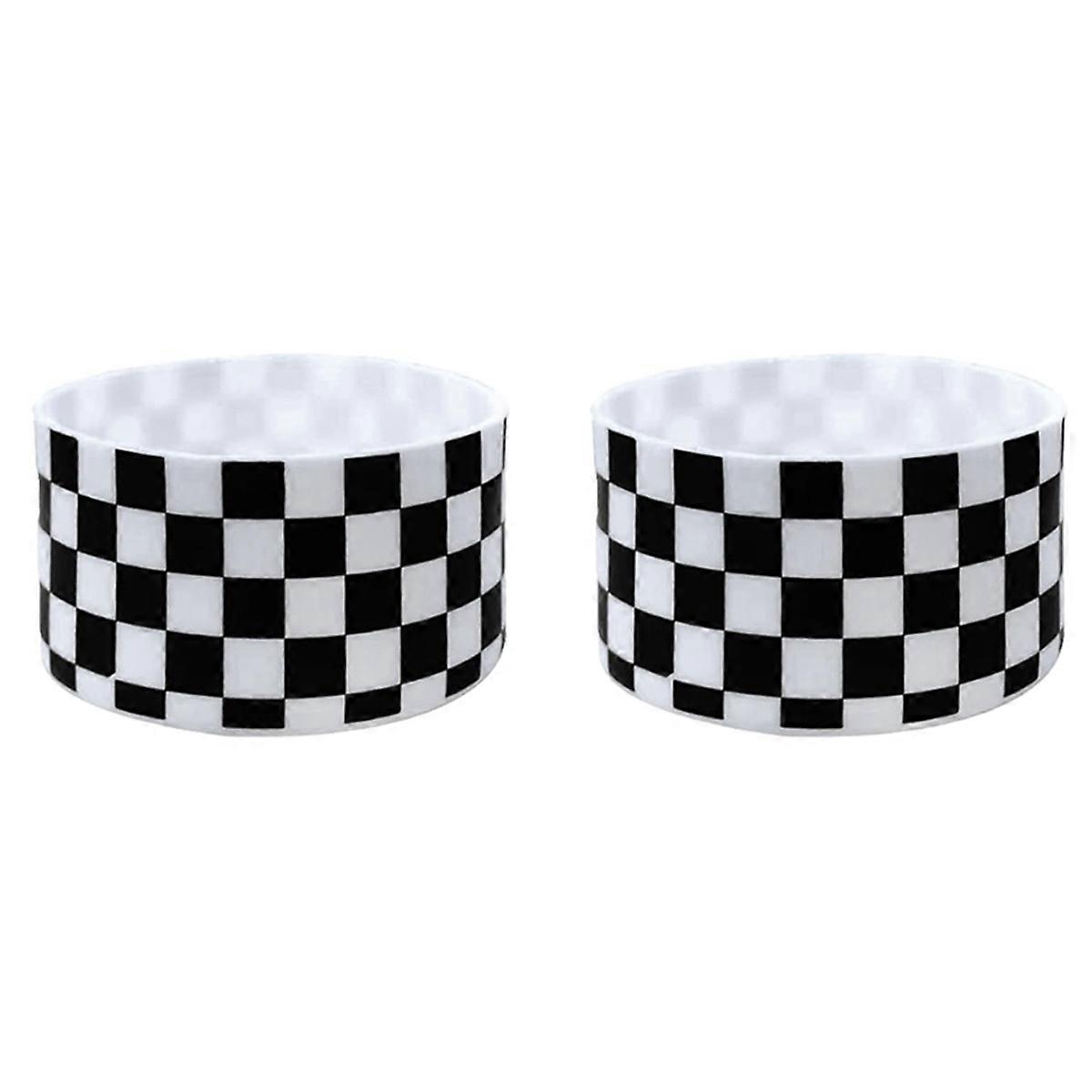 Checkered Pattern Protective Silicone Boot Cover, Silicone Protective Cover, Insulated Cup Cover