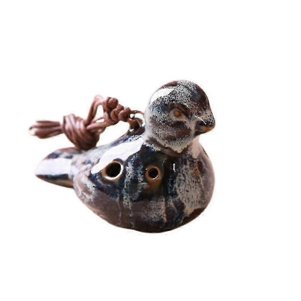 6 trous en forme d’oiseau Ocarina Instrument de musique compatible avec débutant professionnel Percompatible avec Décor portable