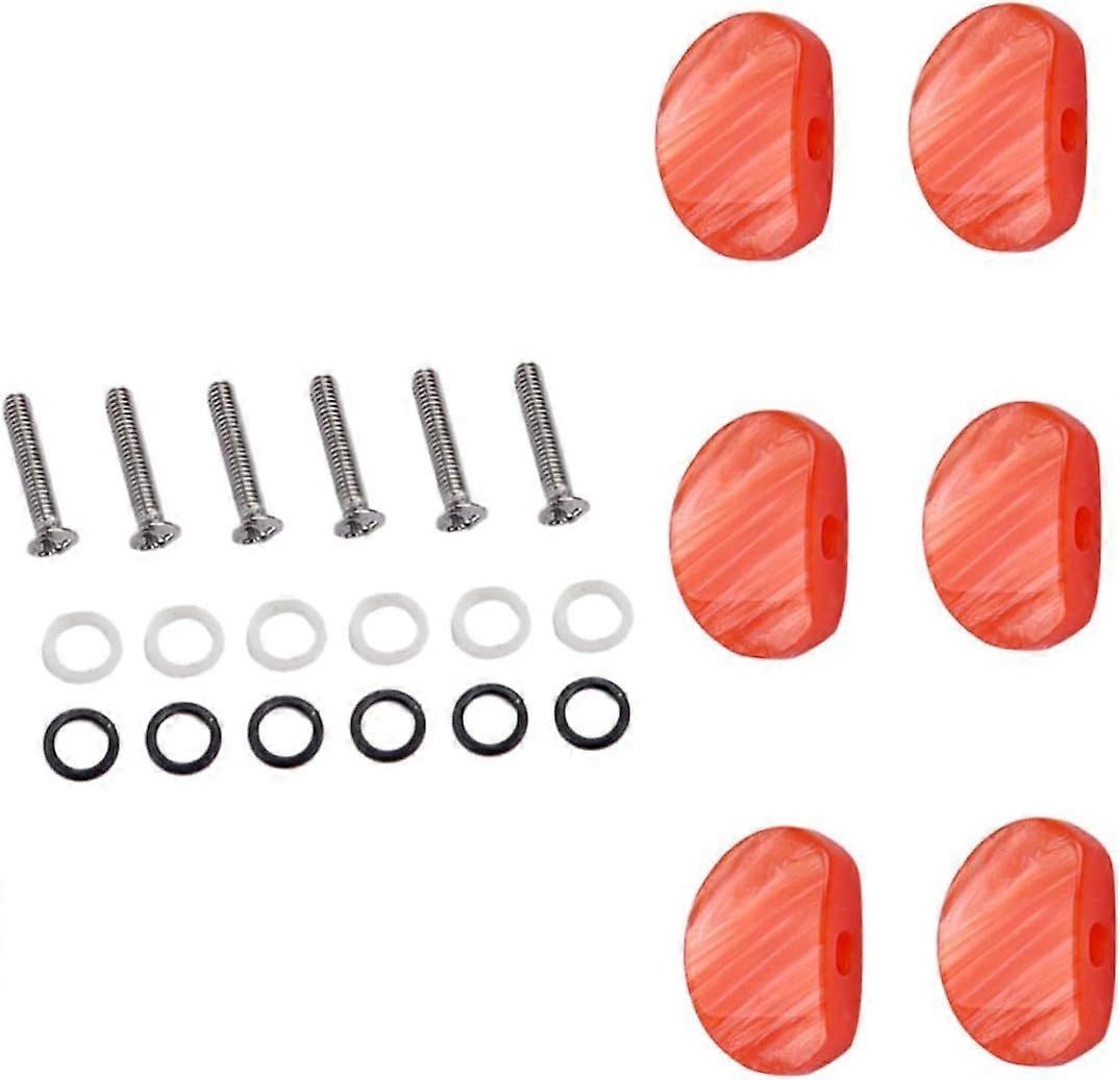 6 Pcs Acoustic Guitar Tuning Pegs Tuners Locking Guitar Tuning Keys Replacement