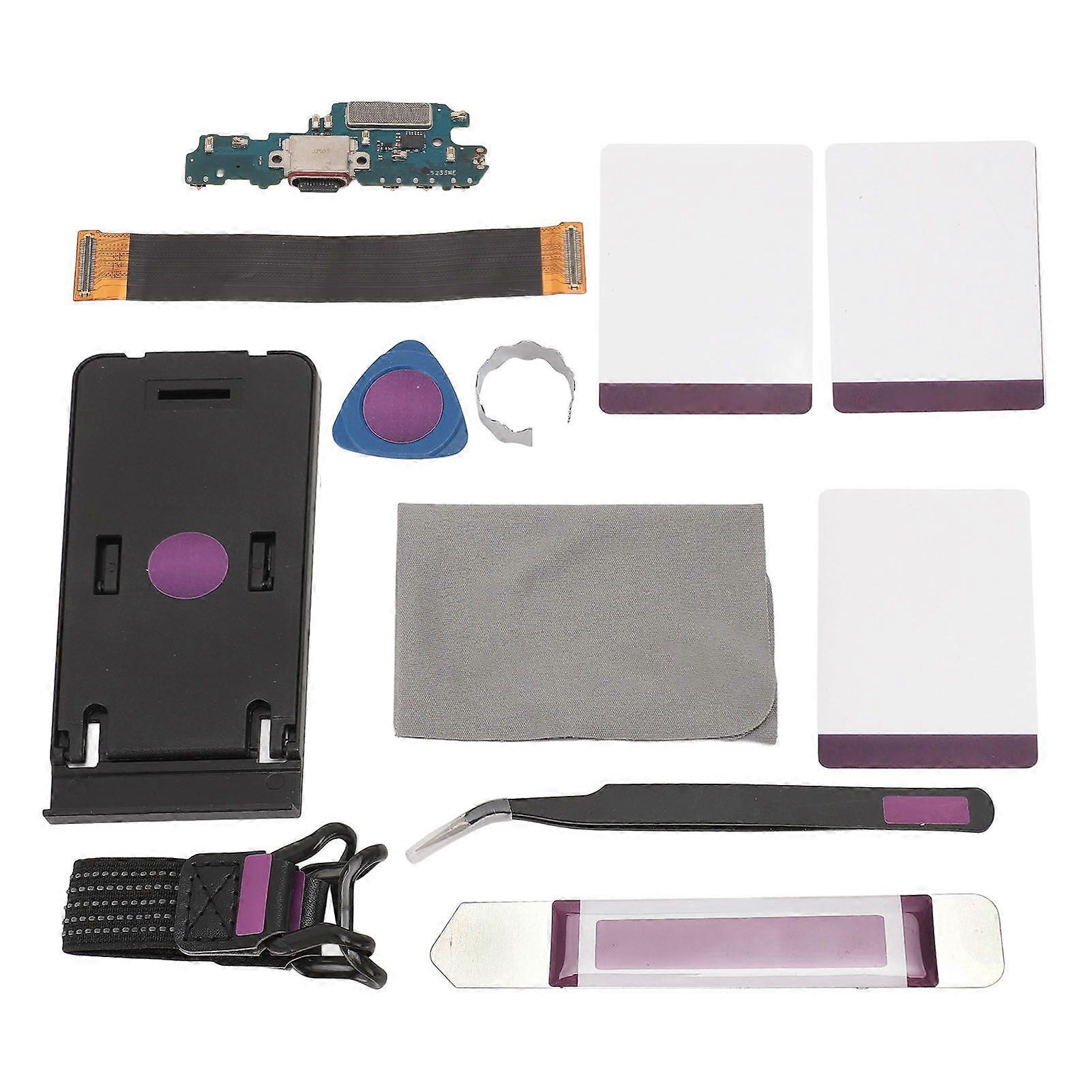 Phone Charging Port Dock Connector for Galaxy Z Fold 4 5G F936 EU Version Replacement USB C Charging Port Flex Cable with Repair Tool Kit