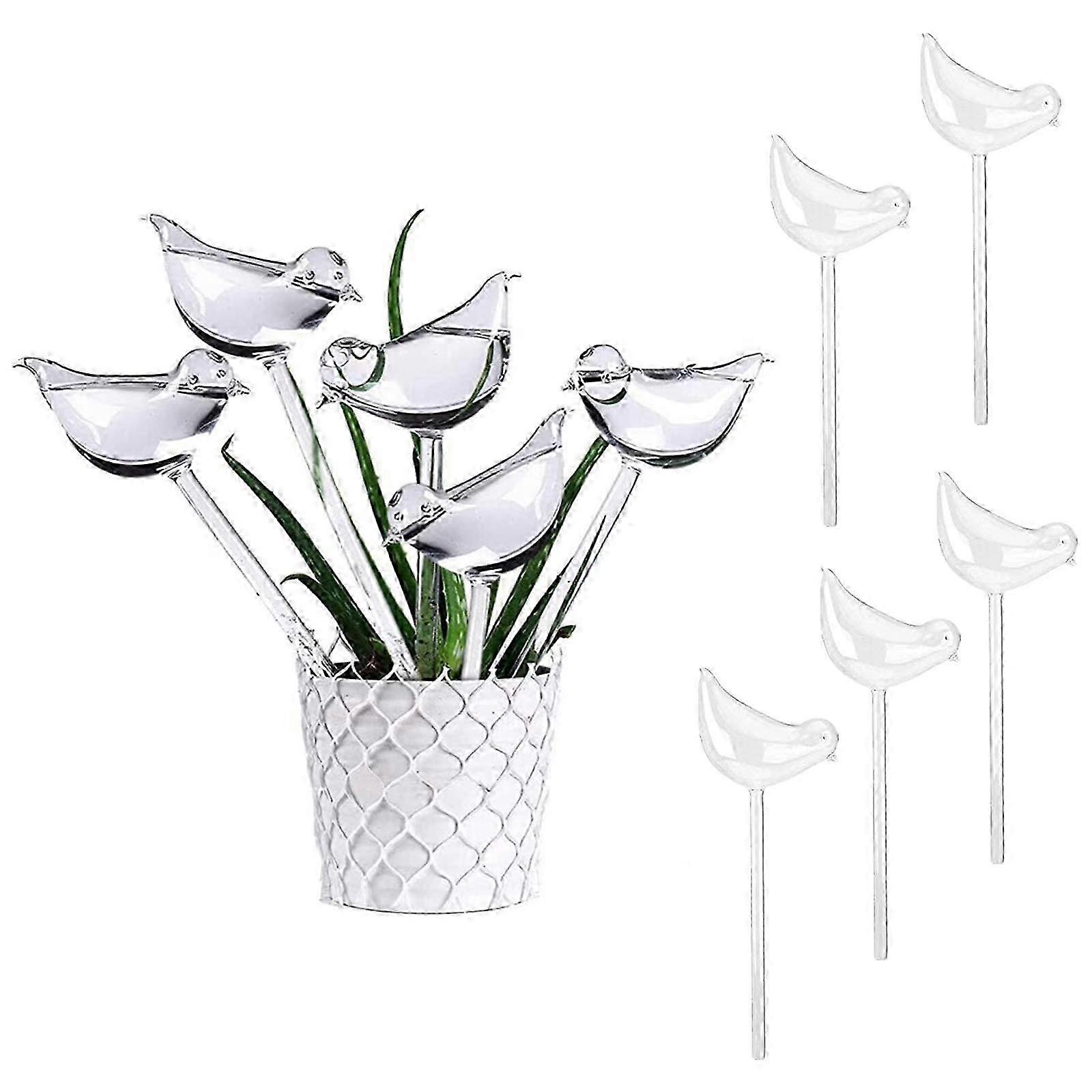 10 Pcs Bird Automatic Plant Waterer, Plastic Self-Watering Stakes W...