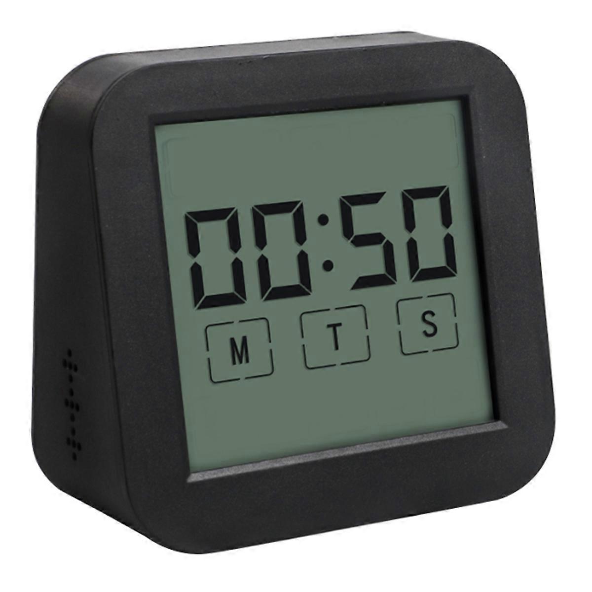 Dual-Screen LCD Digital Display Touching Screen Hygrothermograph Indoor Humidity Temperature Meter Table Clock