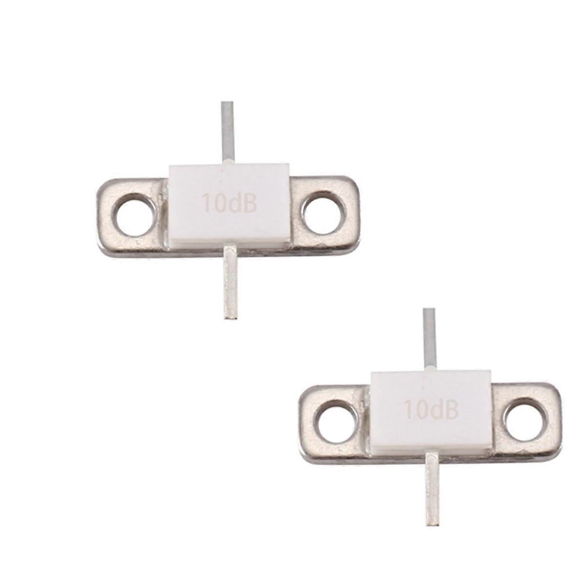 2Buc Atenuator 10DB 100Watt ATTENUATOARE FLANȘĂ 100Watts 10DB DC-3GHz 50Ohms Flanșă completă 50OHM DC-3.0Ghz VSWR SCĂZUT