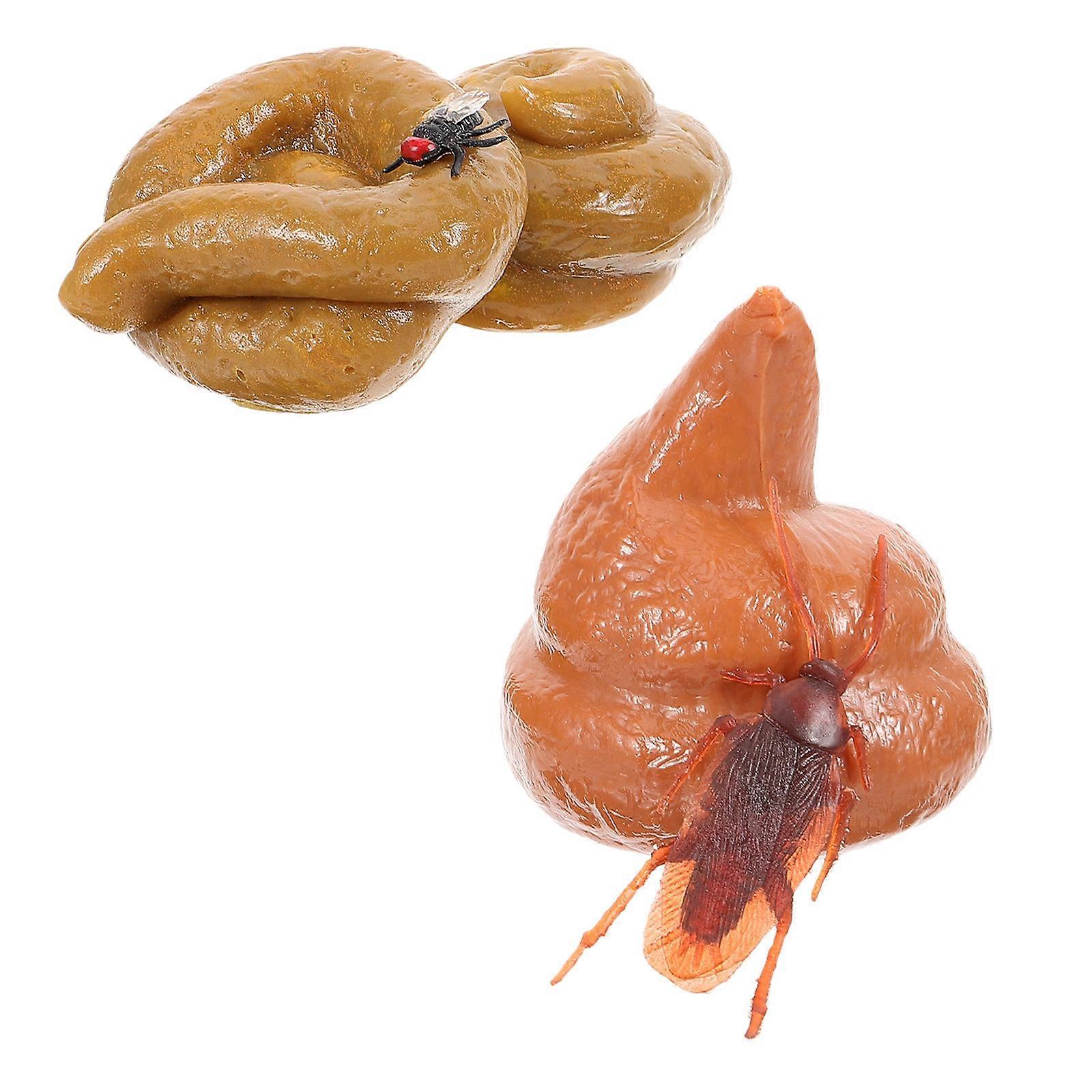 Fake Poop Toy Set For Prank Lovers And Kids Assorted Color Round Shape Disgusting Toy Stress Relief 1 Set