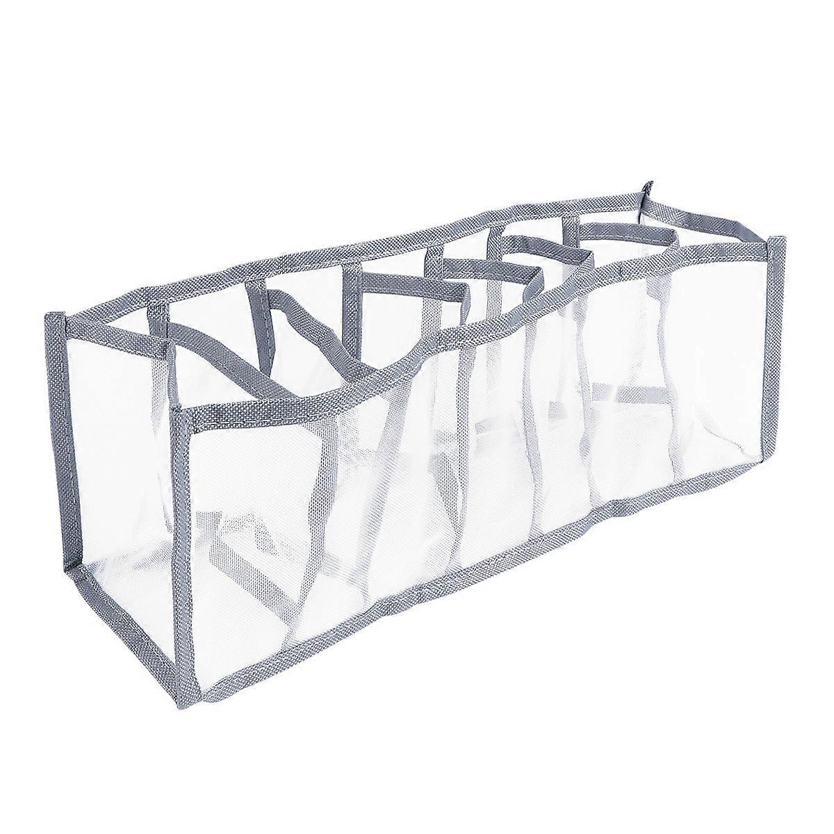 Underwear Storage Box with Compartments for Storage Use 1Pcs Blue