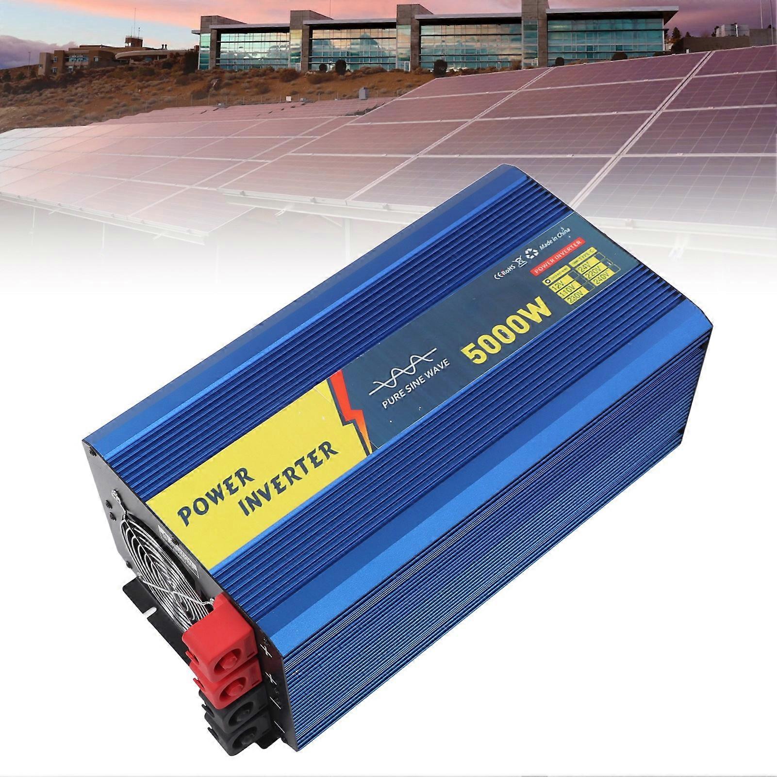 5000W Pure Sine Wave Inverter DC12V to AC230V with USB Type C