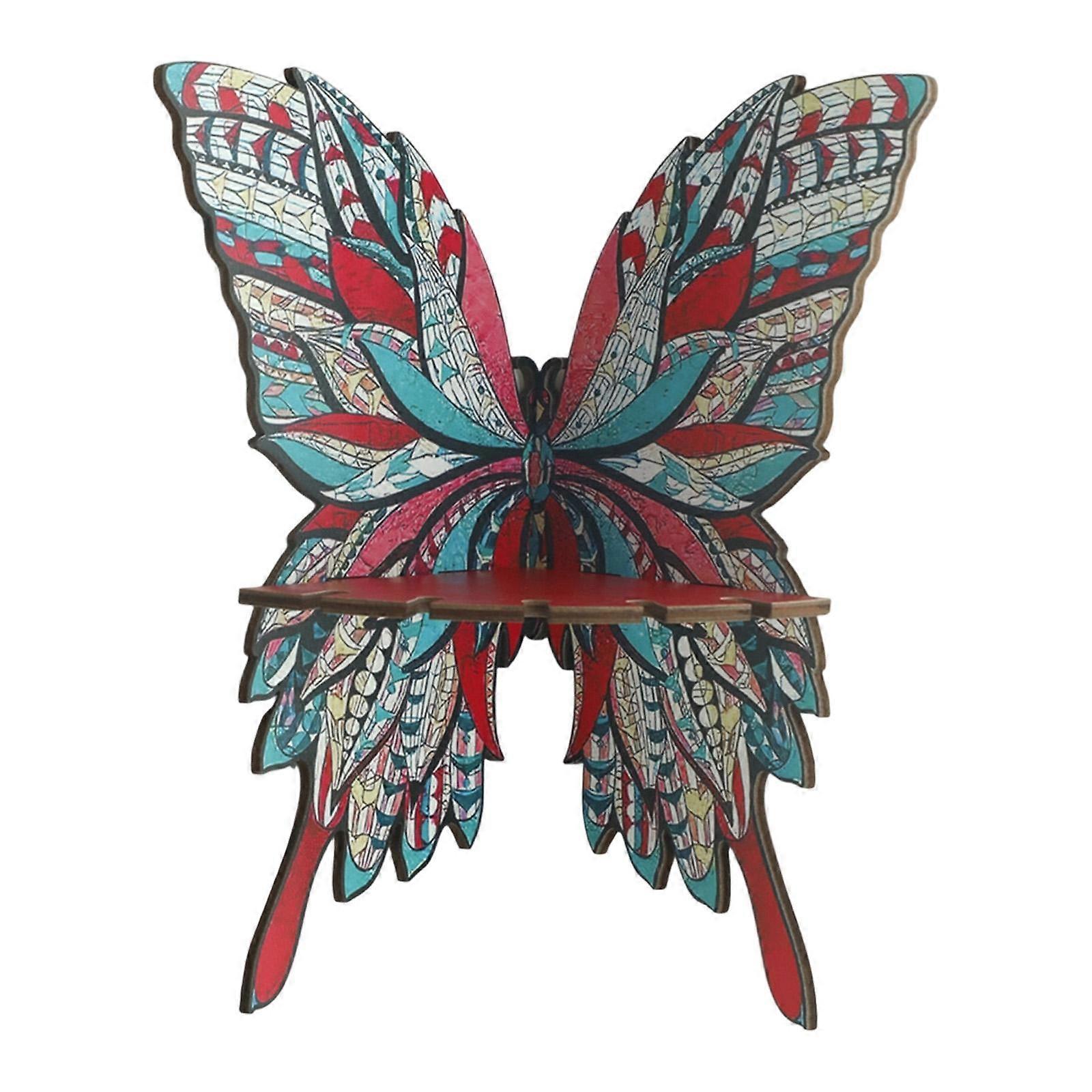 Butterfly Corner Shelf Boho Style Floating Shelf for Office Nursery Entryway