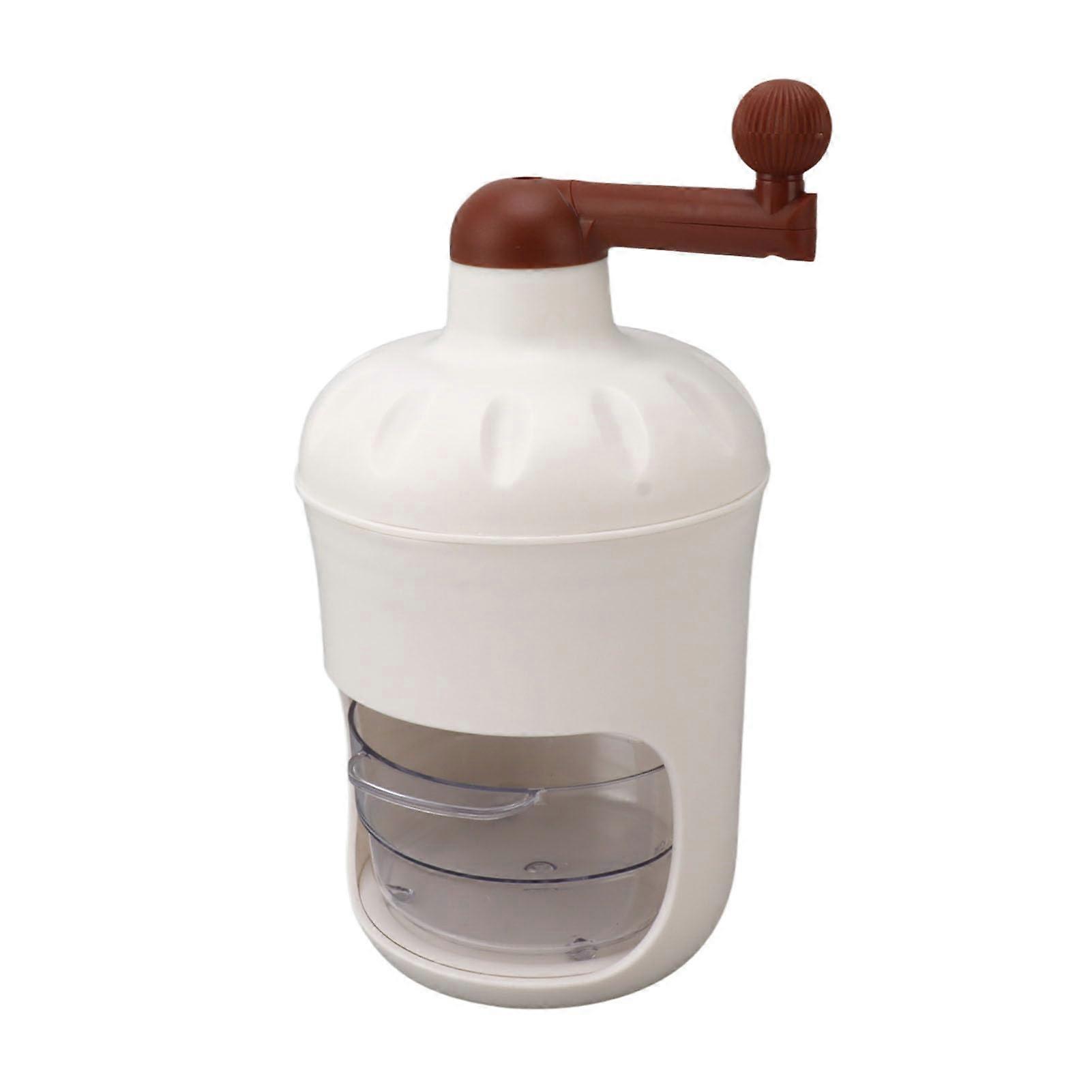 Portable PP Ice Breaker Manual Shaved Snow Cone Machine DIY Ice Crusher PP Material For Home And Outdoor Camping
