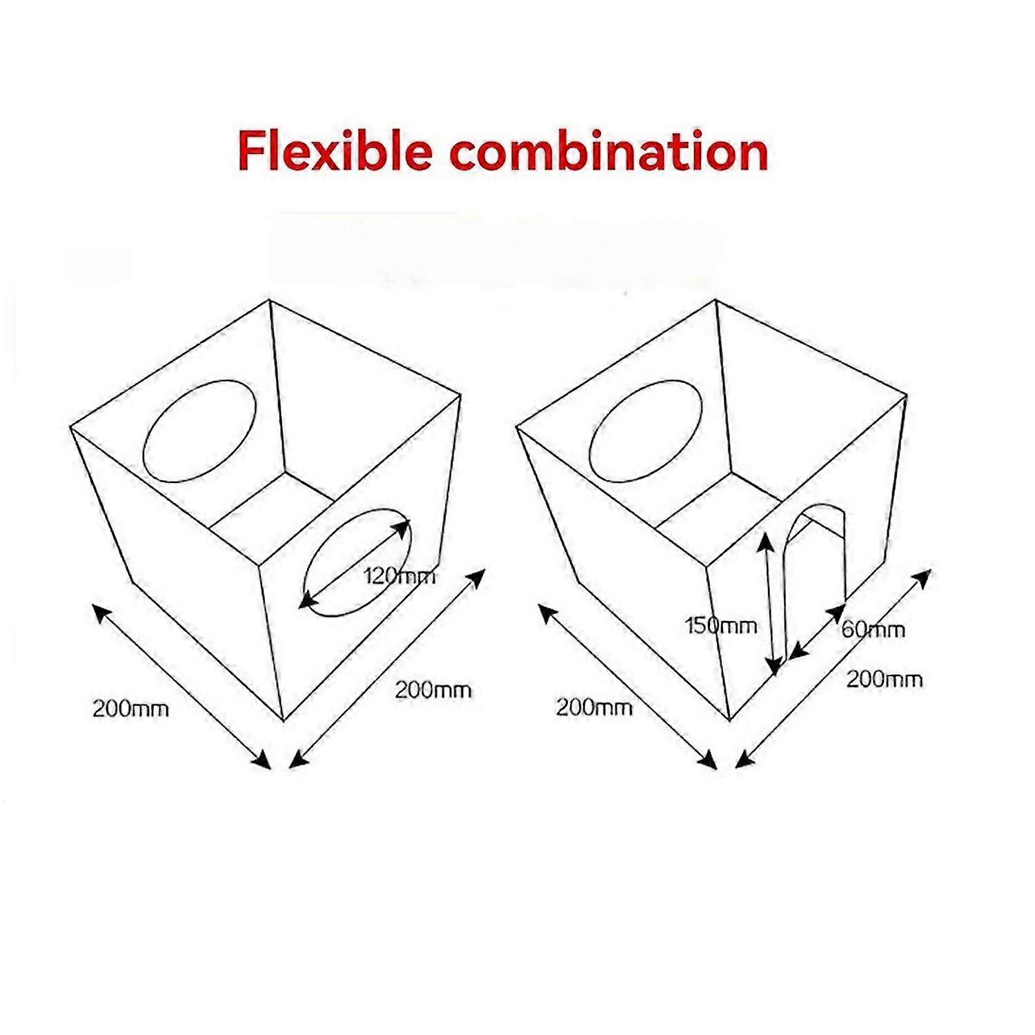Enclosed Grinding Dust Box Cover Polishing Dust Hood rectangle