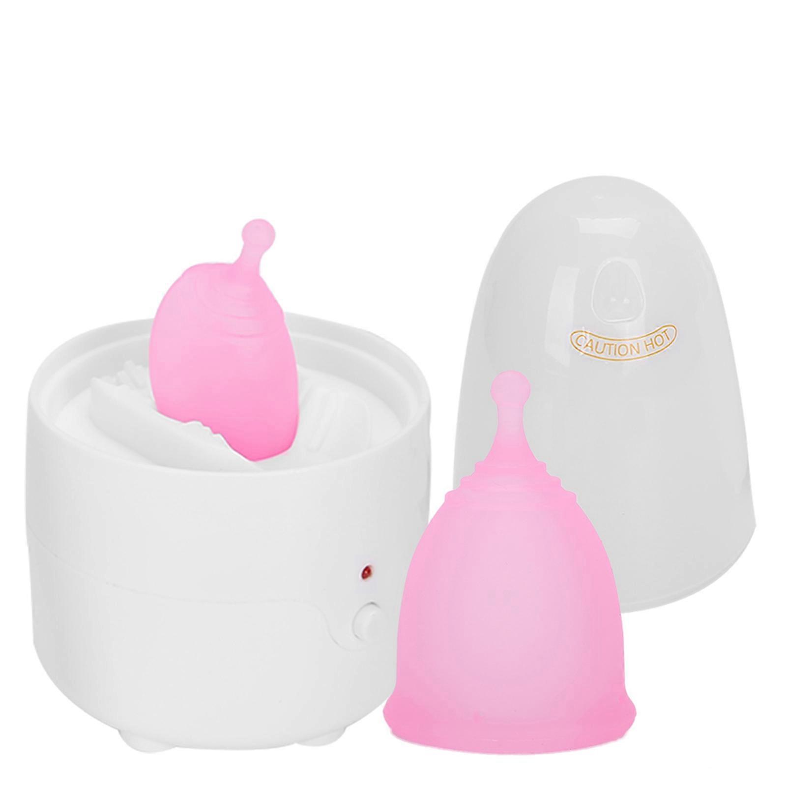 Reusable Menstrual Cup Set Pink S+S S+L L+L Cleaner Machine