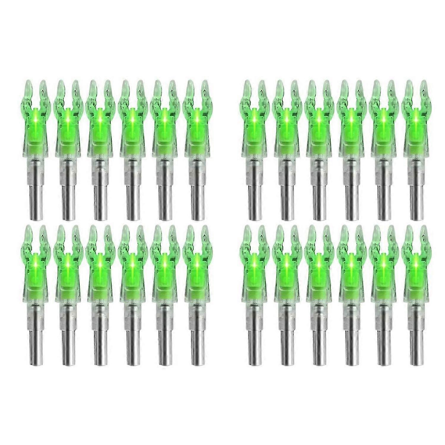 12PCS Lighted Nocks for Arrows with .204 Inside Diameter Green