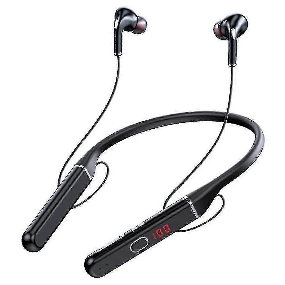 100 Hours Bluetooth Earphones Stereo Wireless Bluetooth Headphones Neckband Noise Cancelling Sports-haoyi