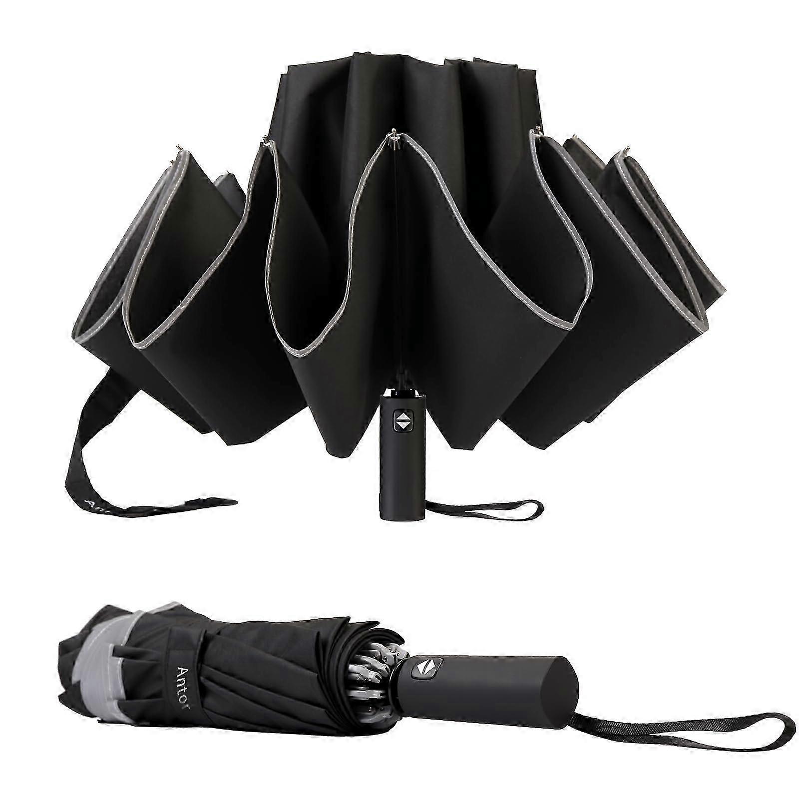 Compact Windproof Travel Umbrella - Auto Open/Close Inverted Design 2025