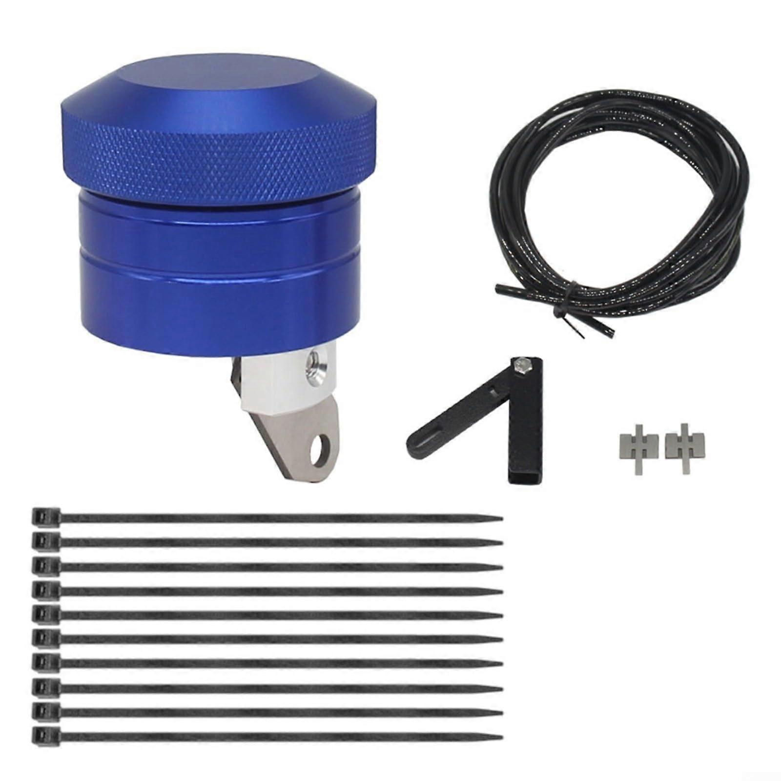 Motorcycle Chain Lubricator Lubrication System Oiler Kit Modified For Chain Drive Bikes Aluminum Alloy Blue