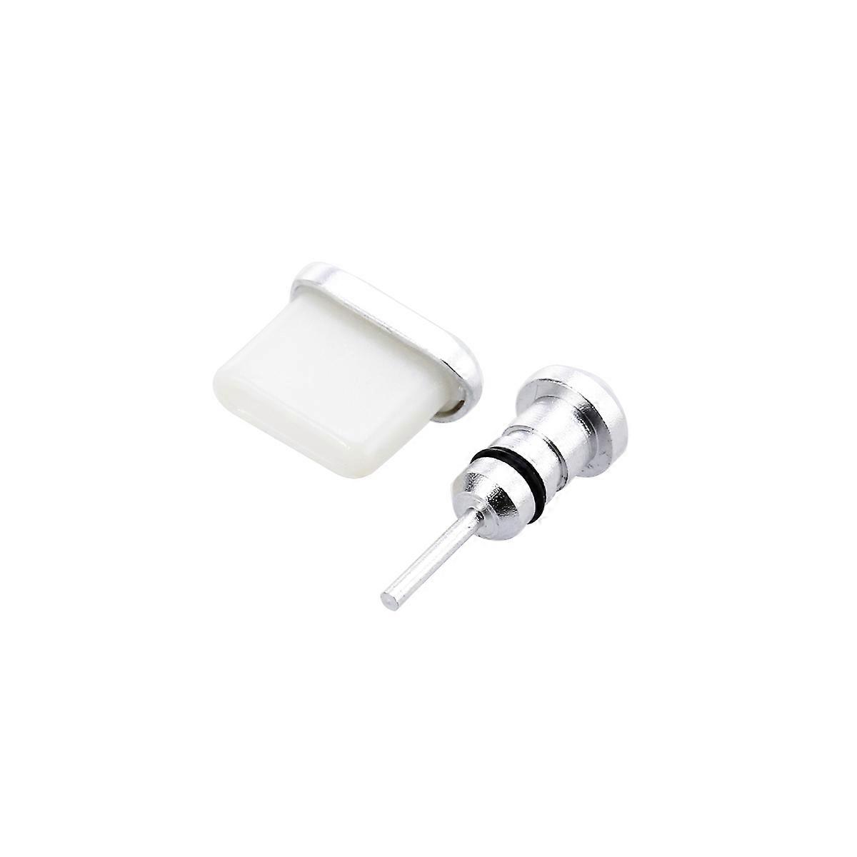 Anti Dust Plug Set 2Pcs for Earphone Jack and USB Type C Port Protection