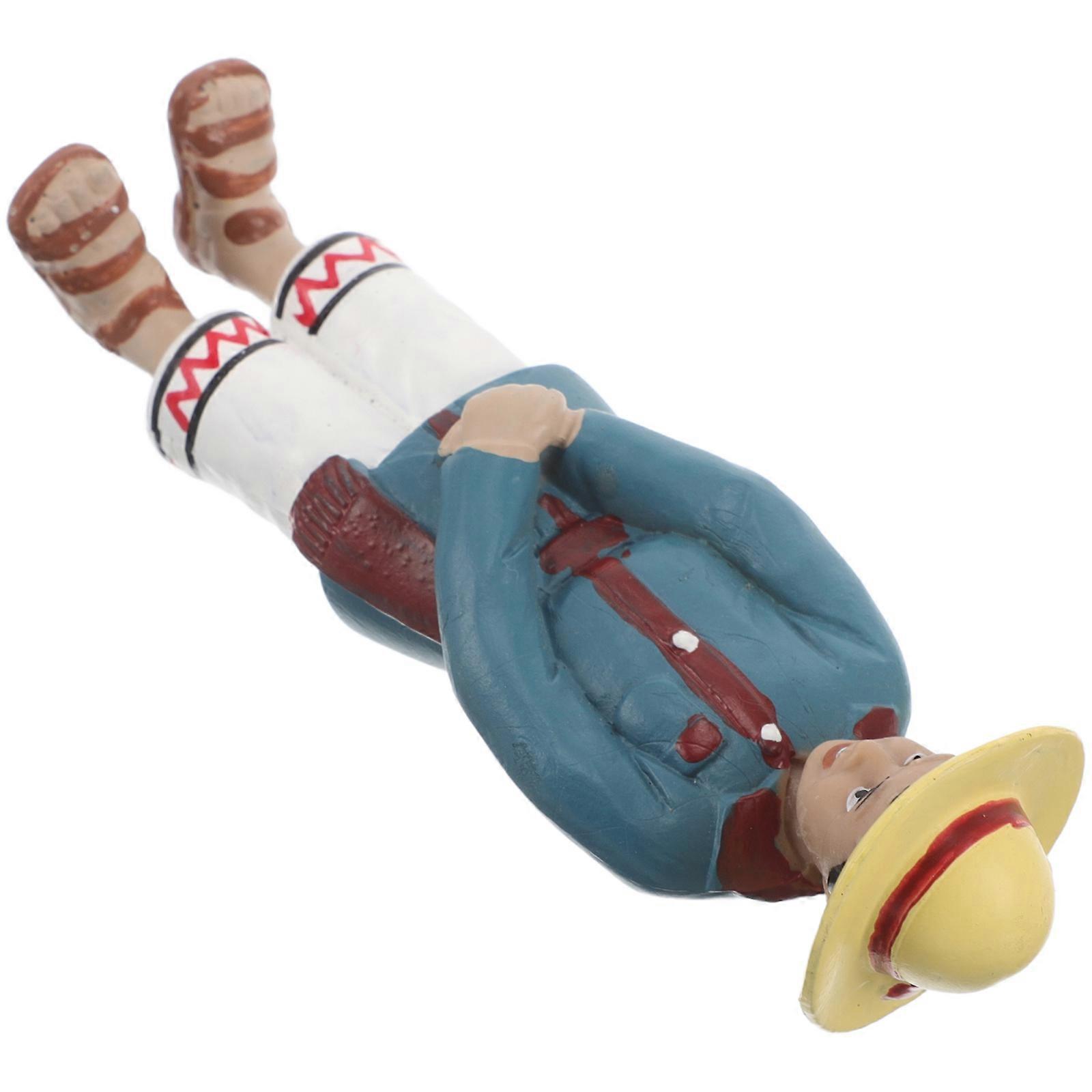 PVC Boy Native Figures Plastic Figures Playset for Diorama Model